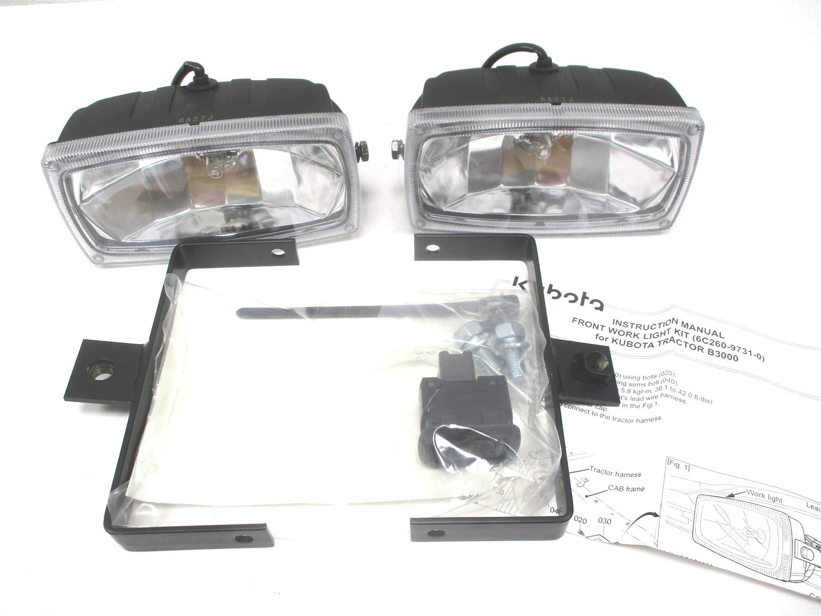 Genuine Kubota Front Work Light Kit B3000 B7359