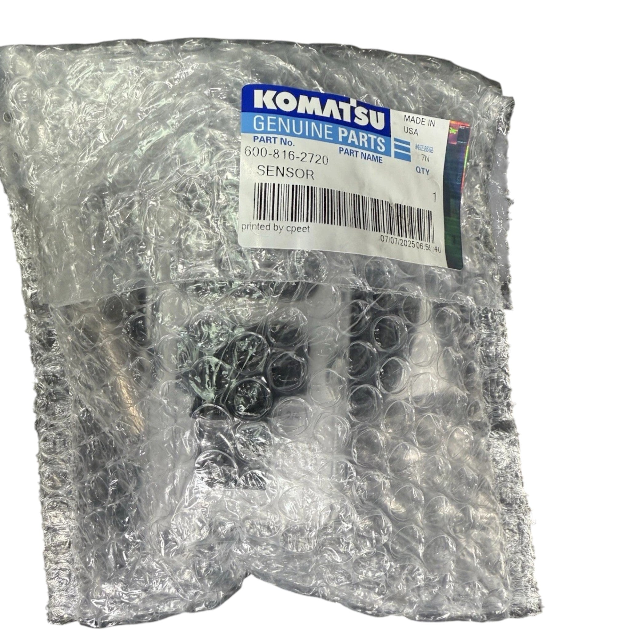 600-816-2720 Genuine Komatsu Nitrogen Oxide Sensor