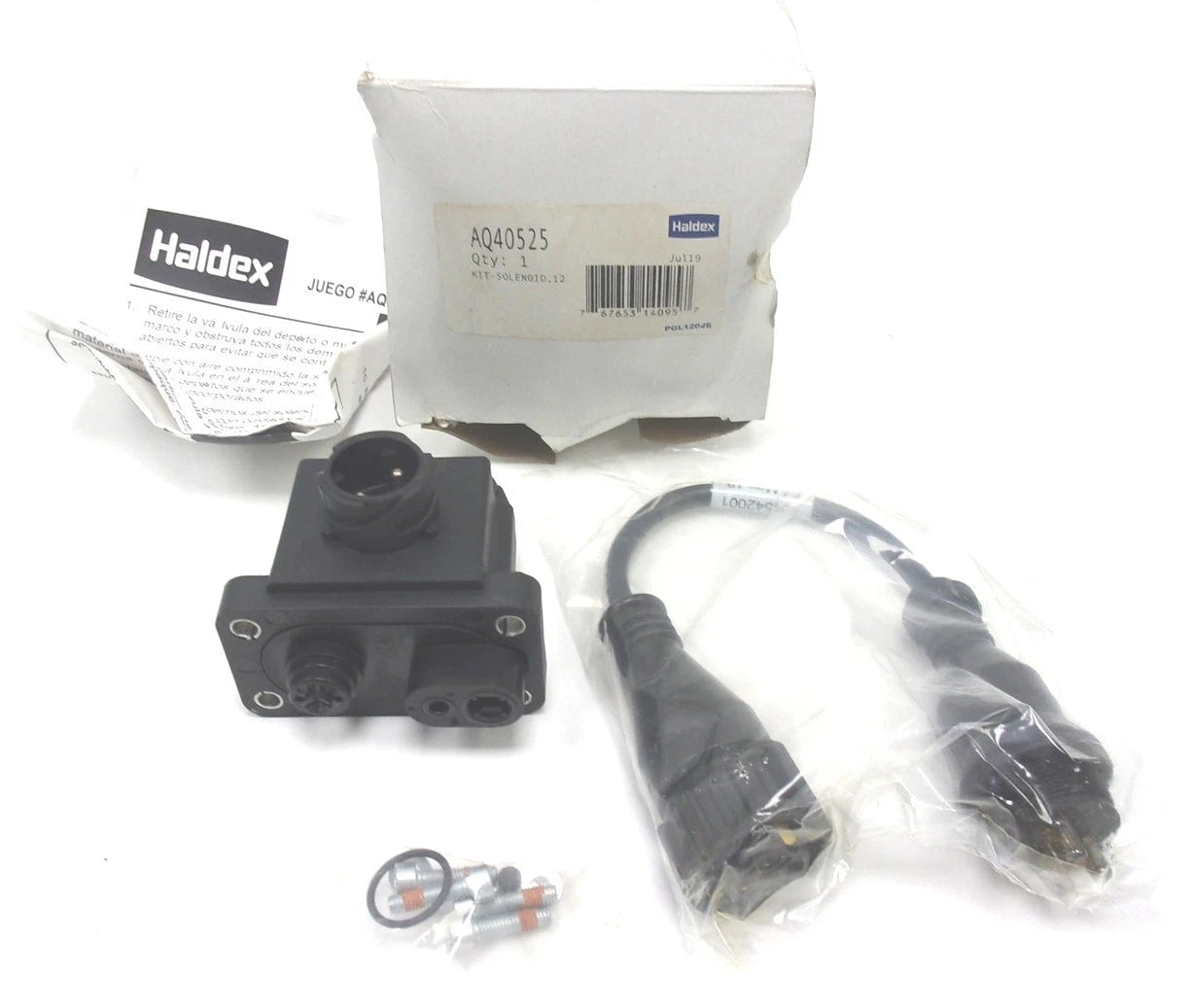 New Genuine Haldex ABS Modulator Solenoid Connector Kit 12V
