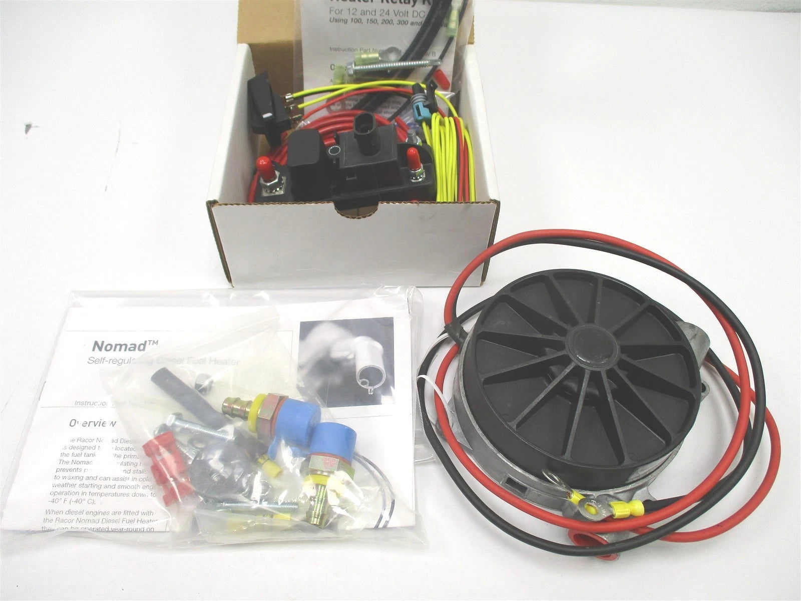 Racor Parker Nomad in Line Electric Fuel Heater Kit 12V 500W