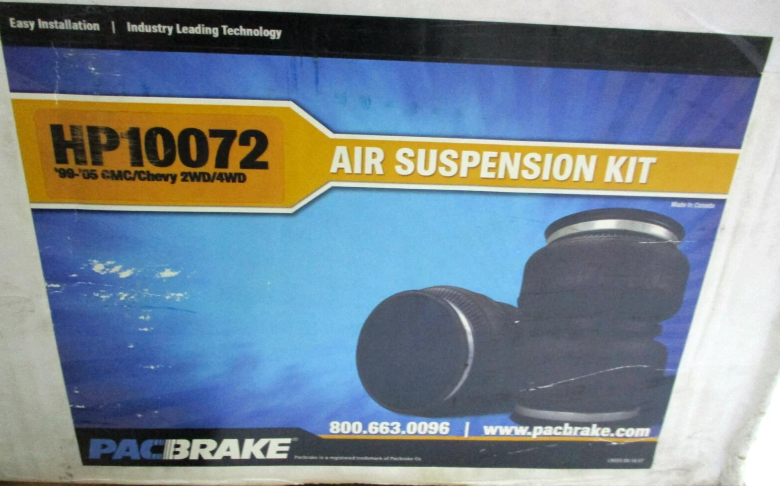 Pacbrake Air Spring Air Suspension Kit 2001-06 Silverado Sierra