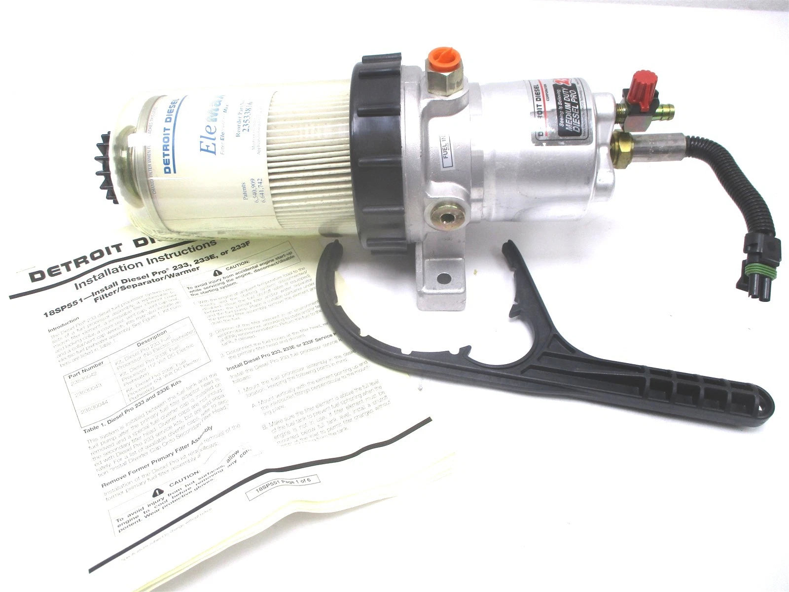Detroit Diesel DAVCO Diesel Pro 233 Medium Duty Fuel / Water Separator