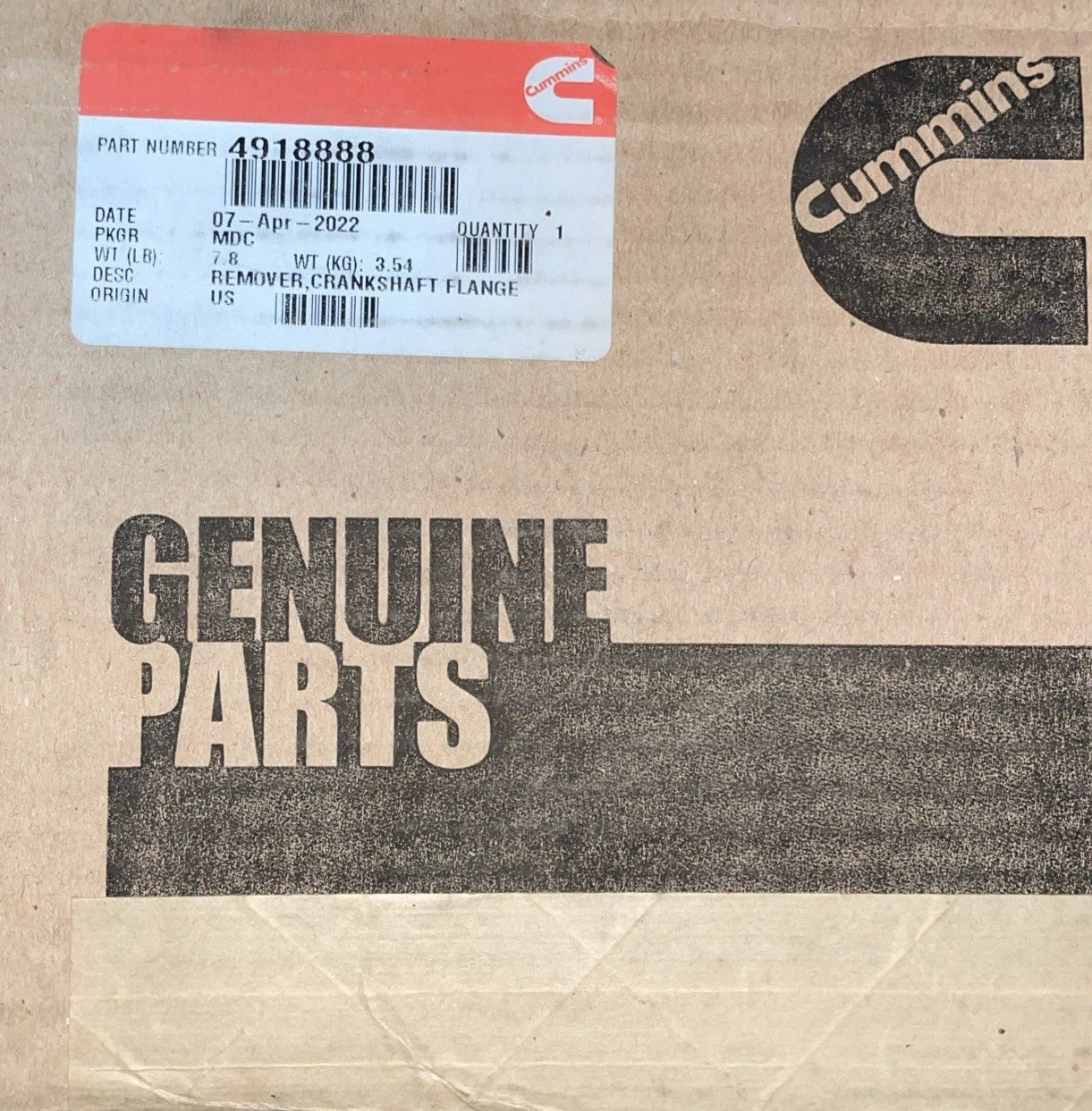 4918888 Genuine Cummins Crankshaft Flange Remover