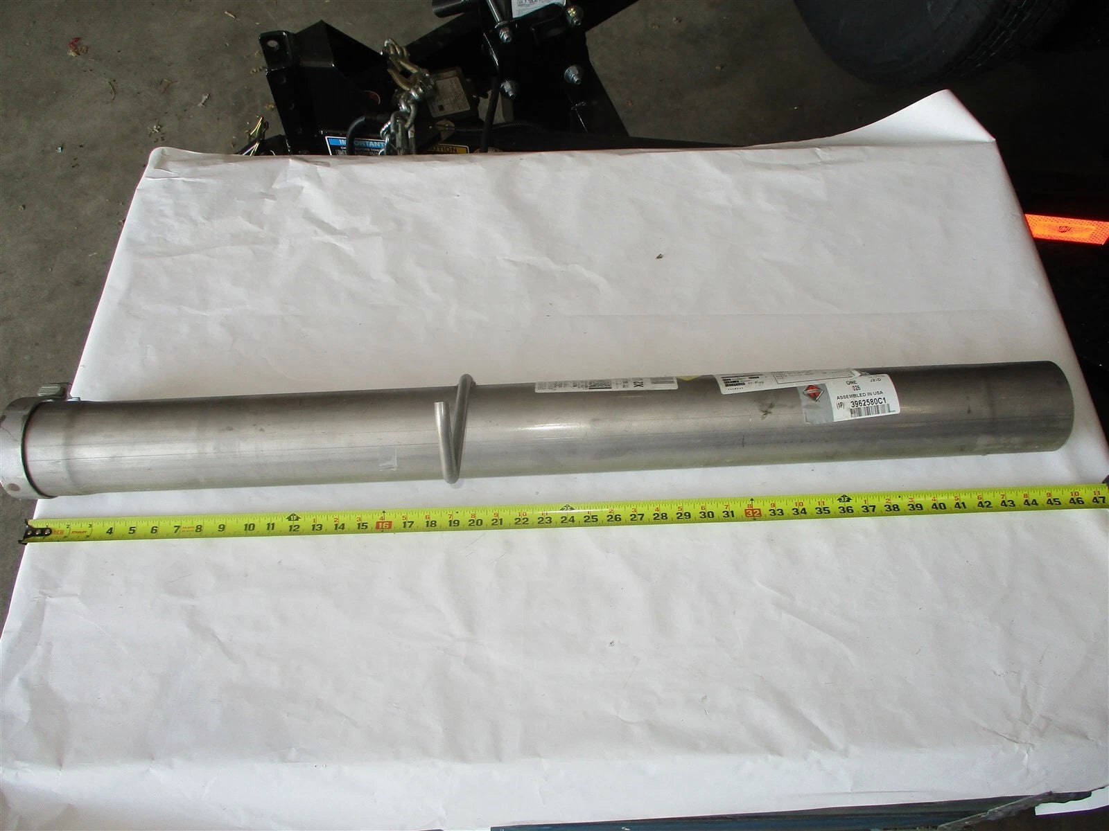 New OEM International Exhaust Pipe 4" X 45"