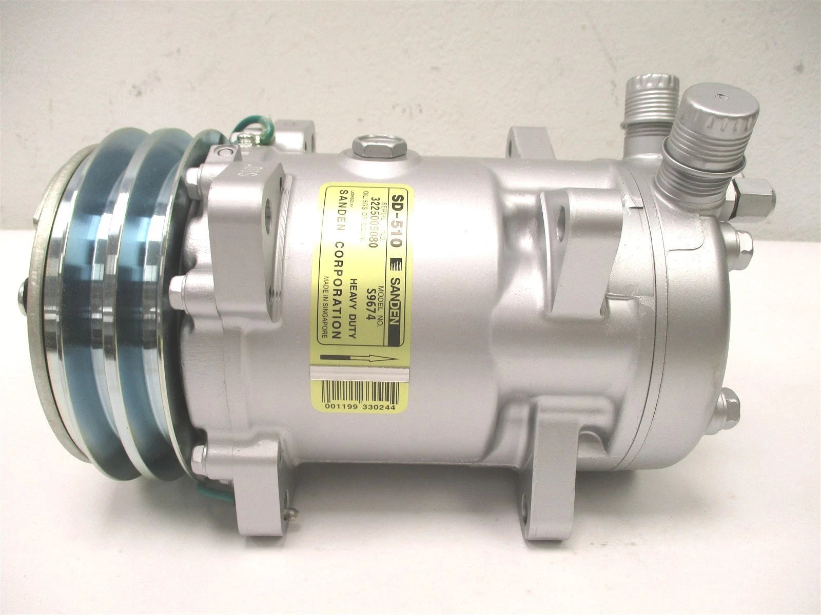 New OEM AC Compressor for John John Deere Sanden HD SD510 S9674