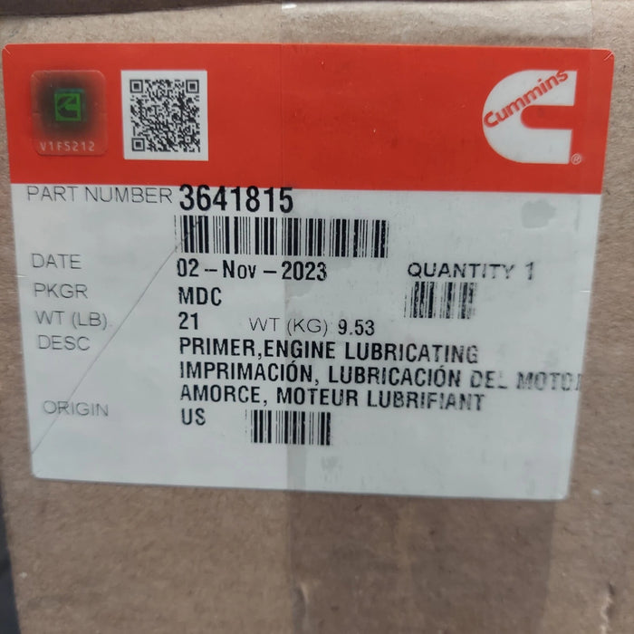 3641815 Genuine Cummins Lubricating Primer Pump