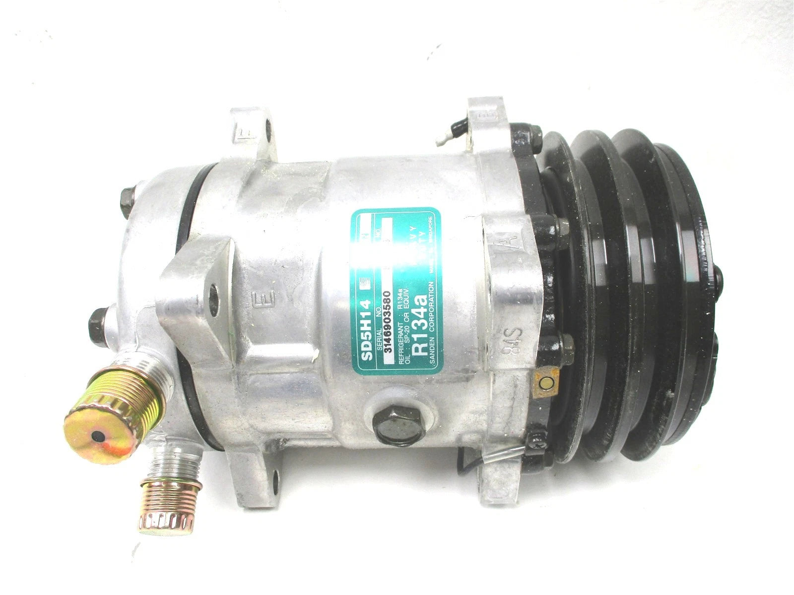 New Climatech Sanden Mini Brute A/C Compressor 12V 132MM 5H14