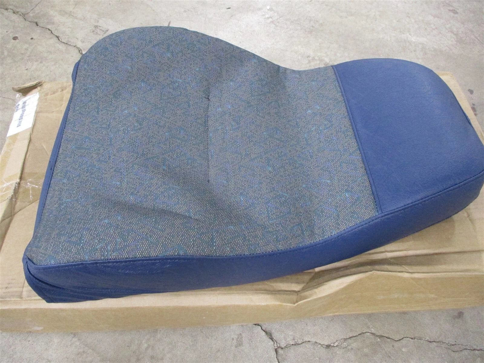 New International IC Bus Driver Seat Blue Upholstered Cusion Back