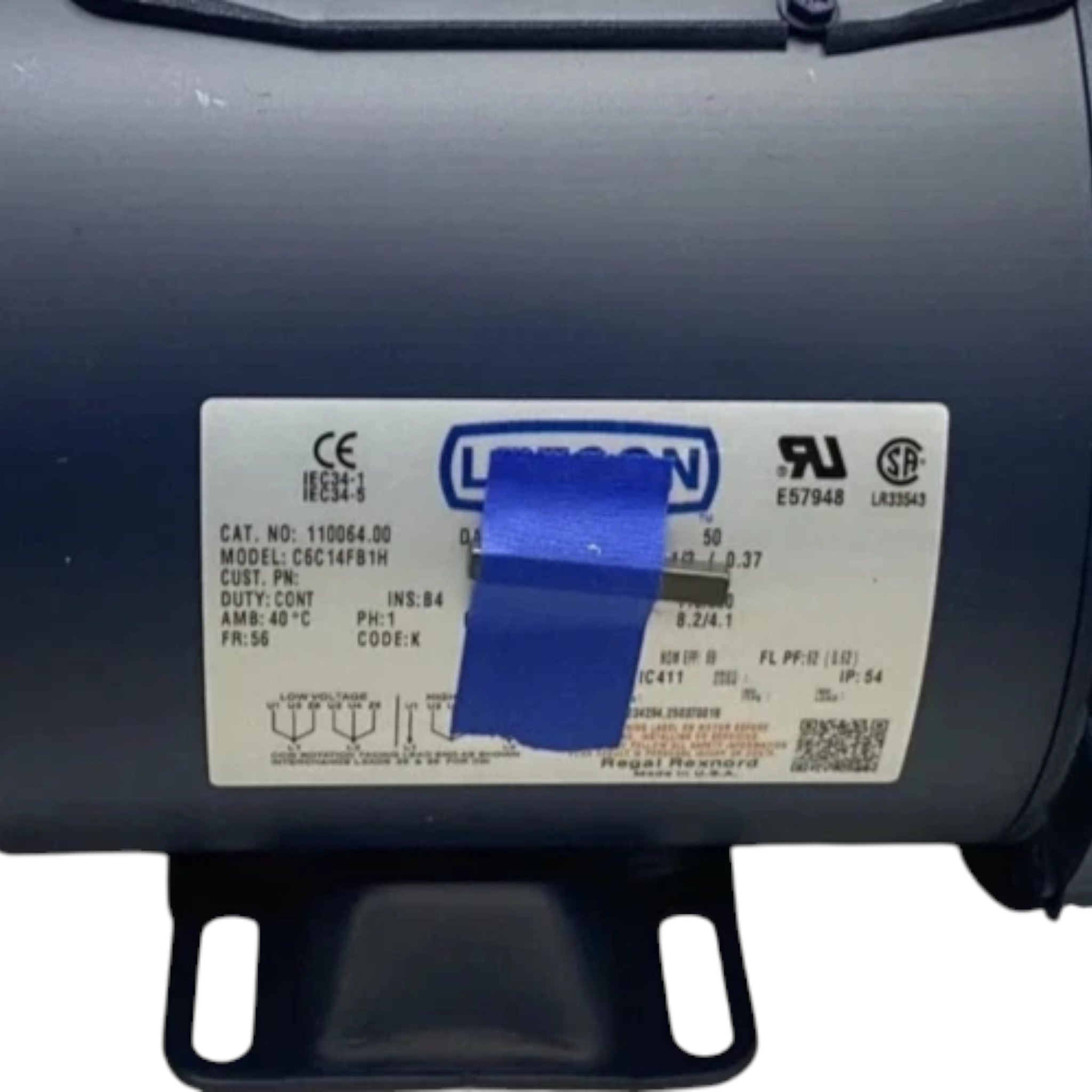 110064.00 Genuine Leeson Electric Motor 110/220V