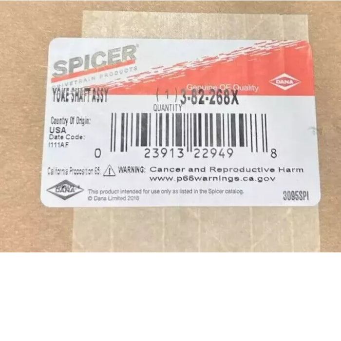 3-82-268X Genuine Dana Spicer Yoke Shaft