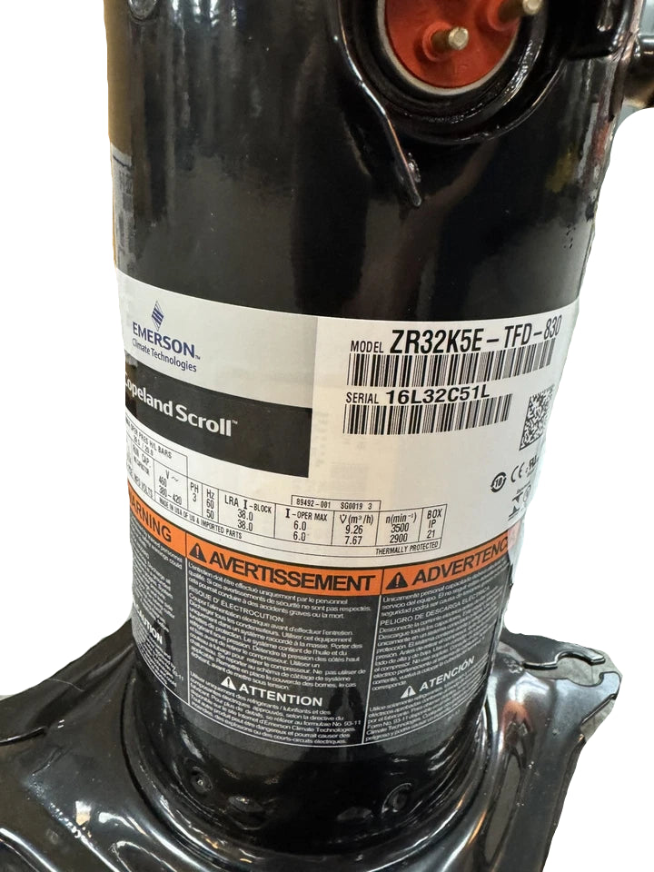 ZR32K5E-TFD-830 Genuine Copeland Scroll Compressor