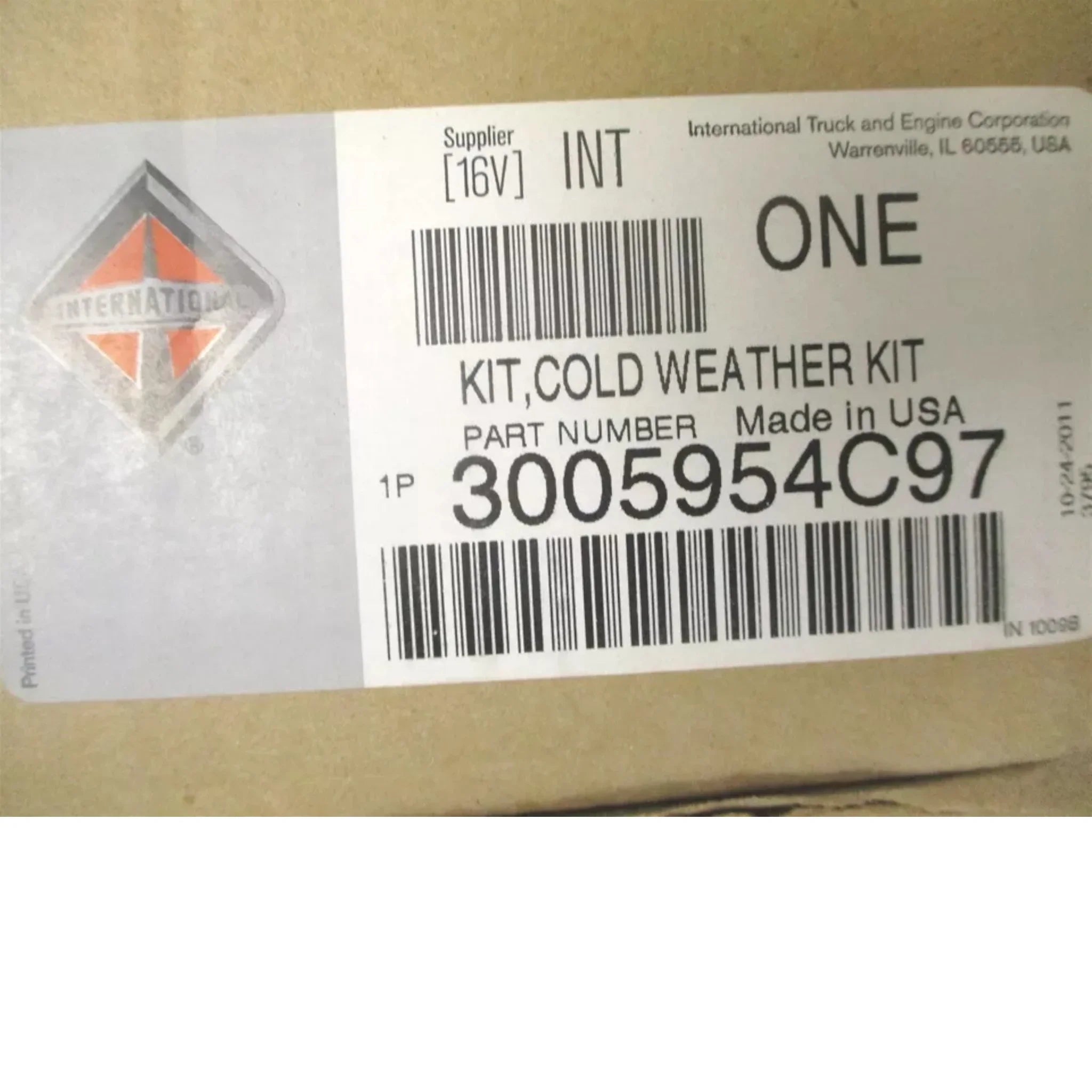 3005954C93 Genuine International Exhaust Brake BCS Cold Weather Kit