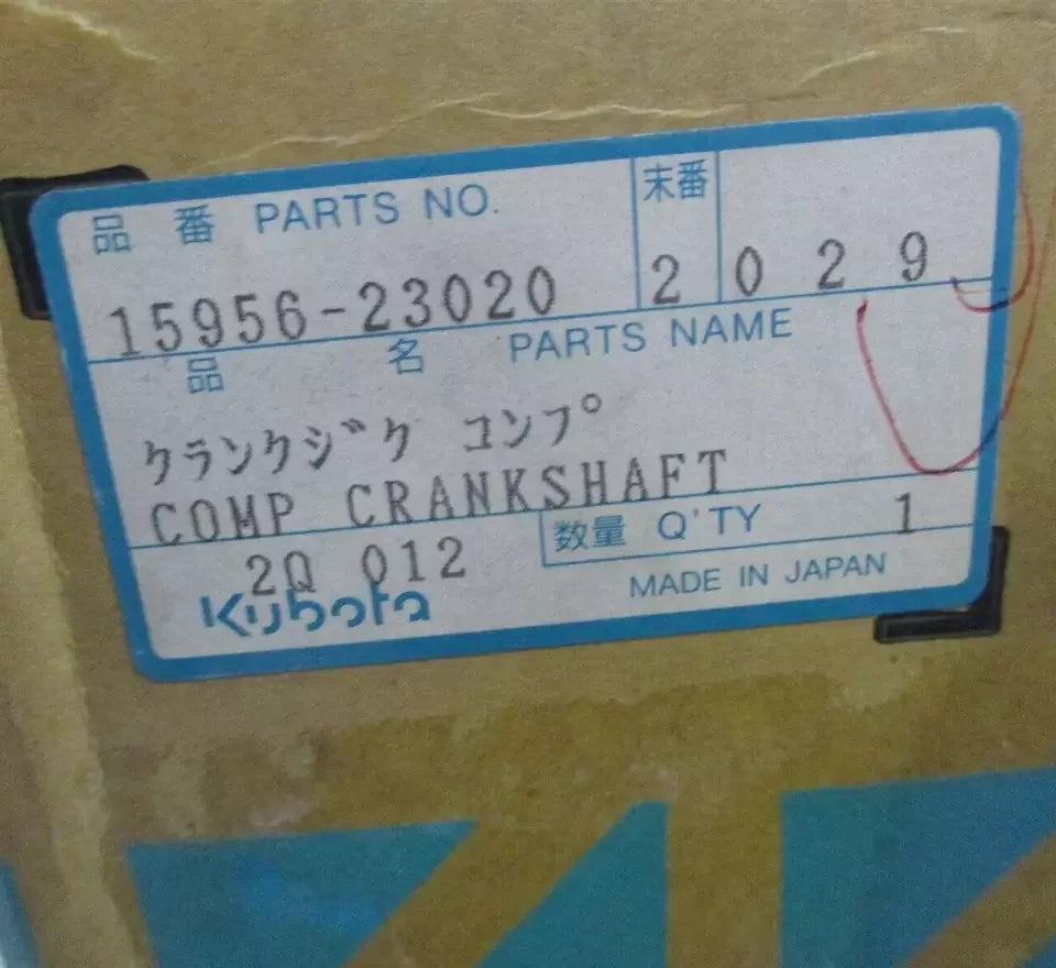 1595623020 Genuine Kubota Crankshaft Comp