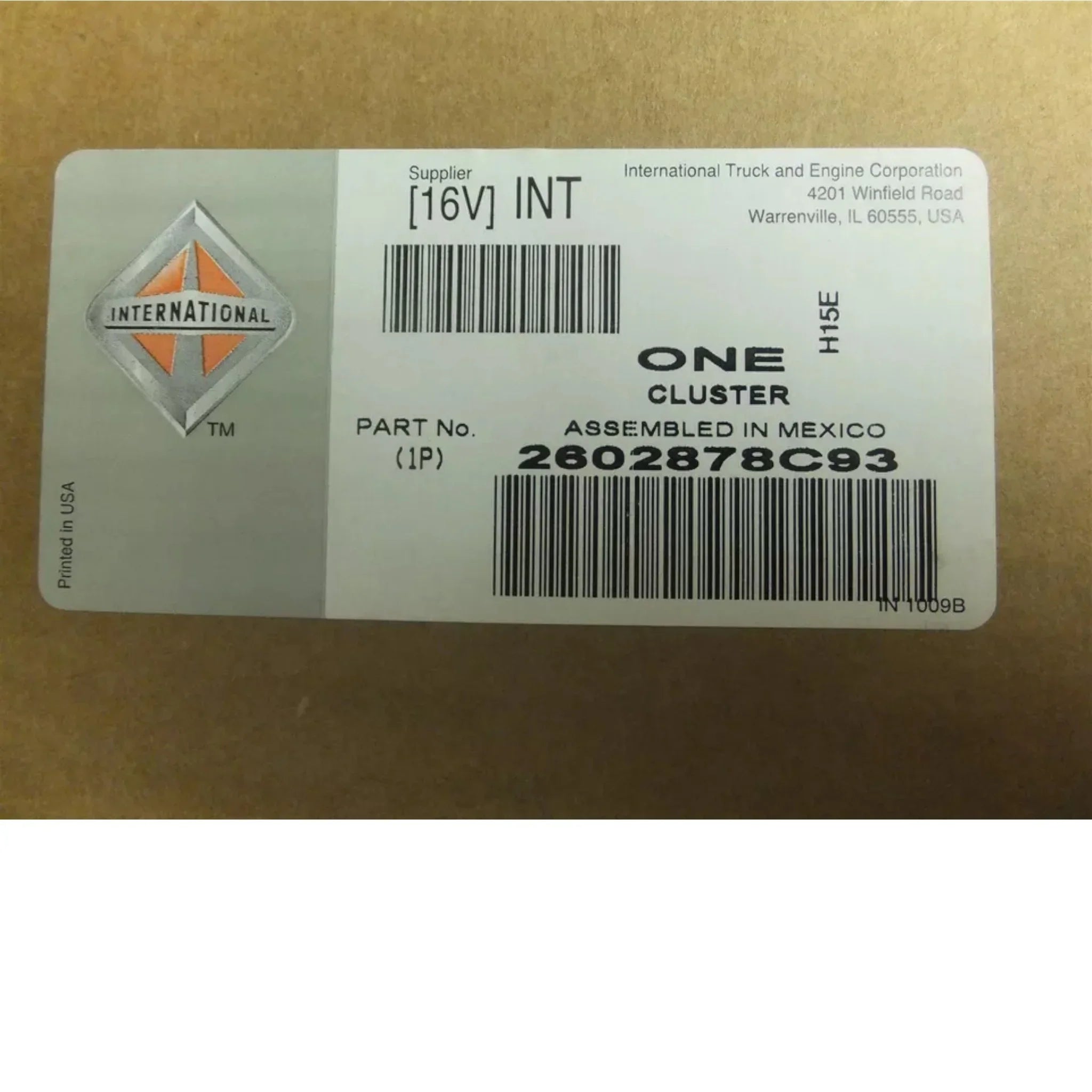 2593697C92 Genuine International Cluster Instrument