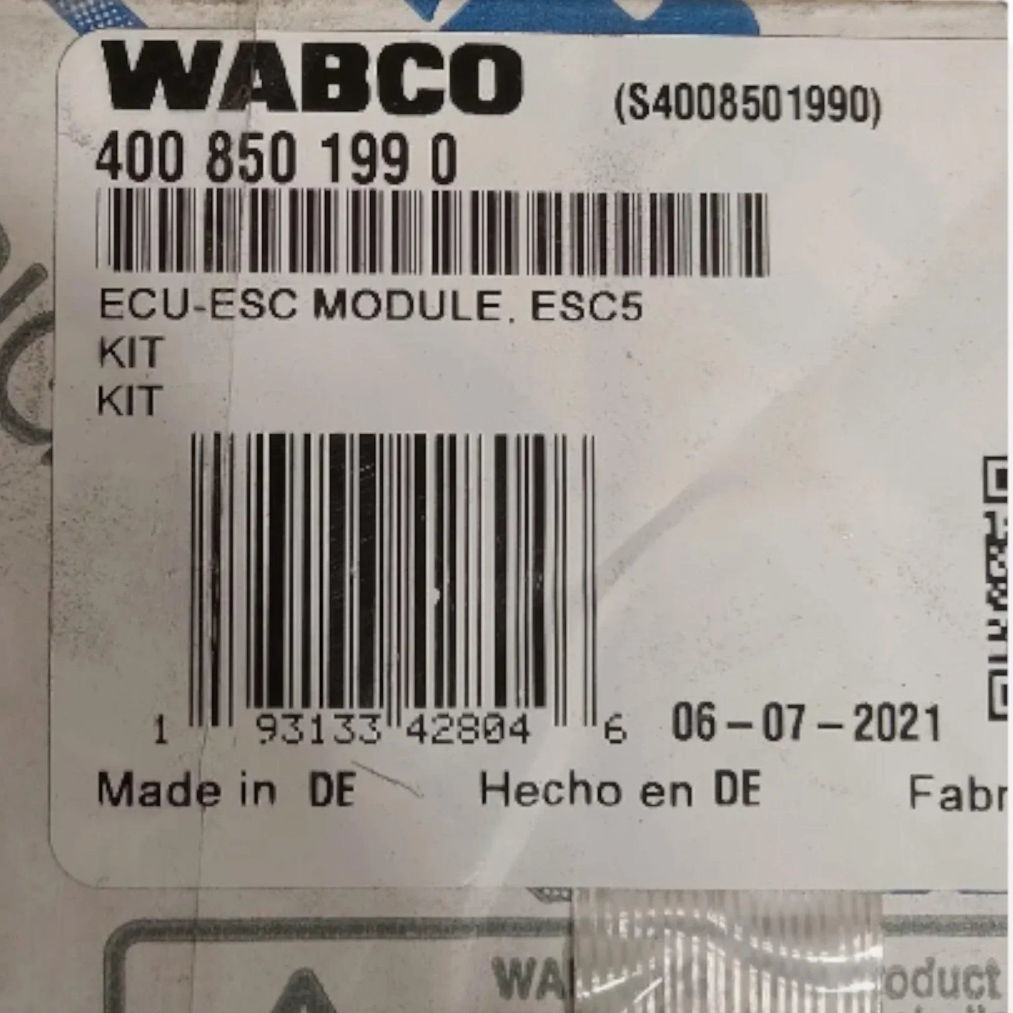 WAB4008501990 Genuine Wabco ABS ESC Module