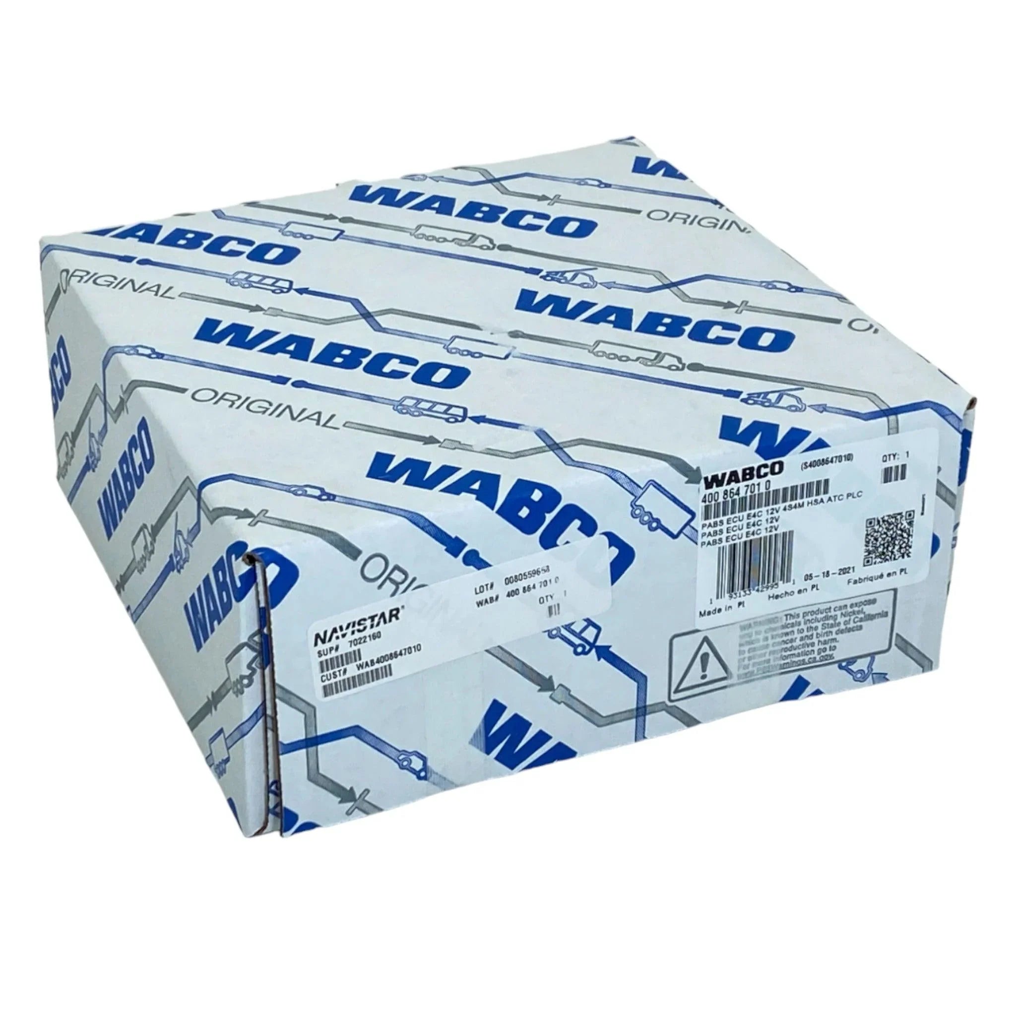 WAB 400 864 701 0 Genuine Wabco ECU Electronic Control Unit E4C 12V