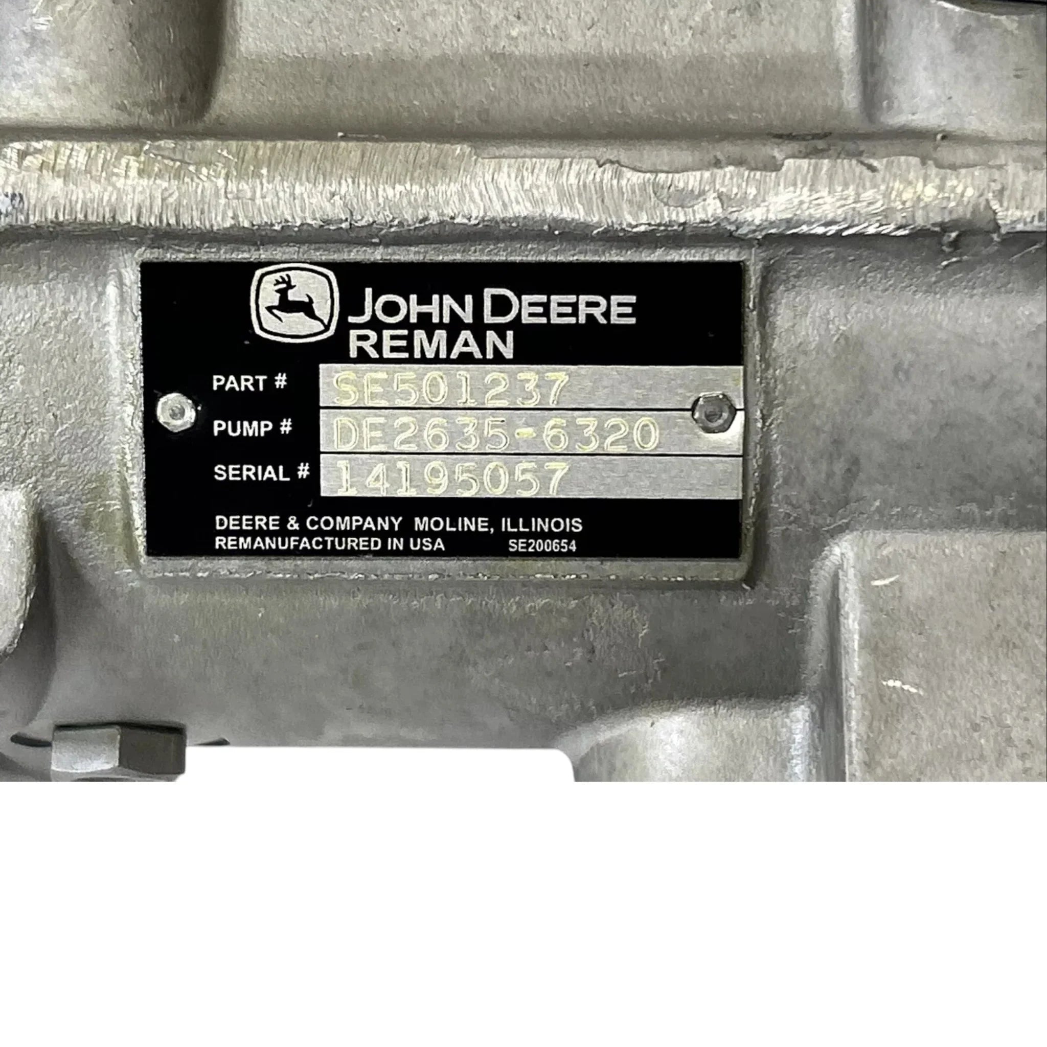 SE501237 Genuine John Deere Fuel Injection Pump