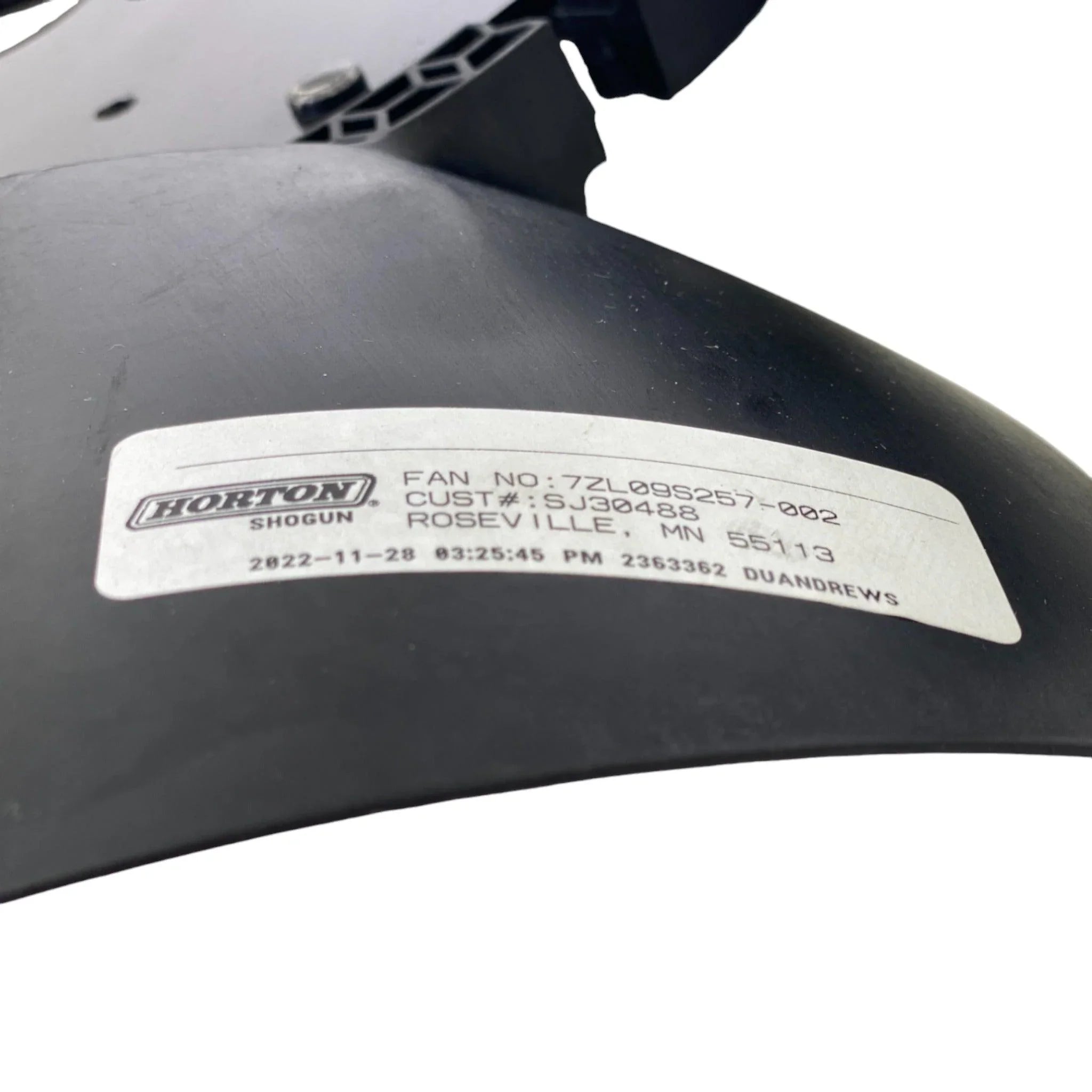 997ZL09S257-002 Genuine Horton Cooling Fan