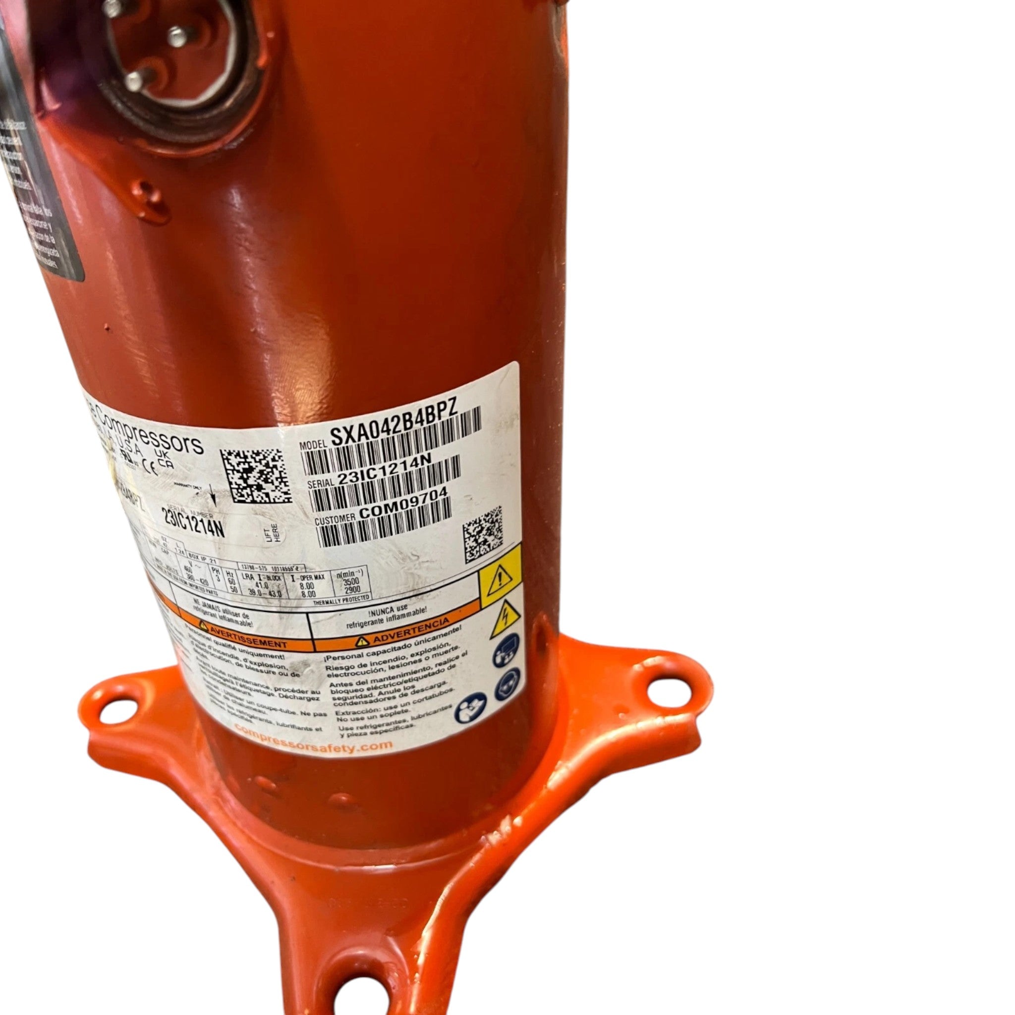 SXA042B4BPZ Genuine Alliance Scroll Compressor