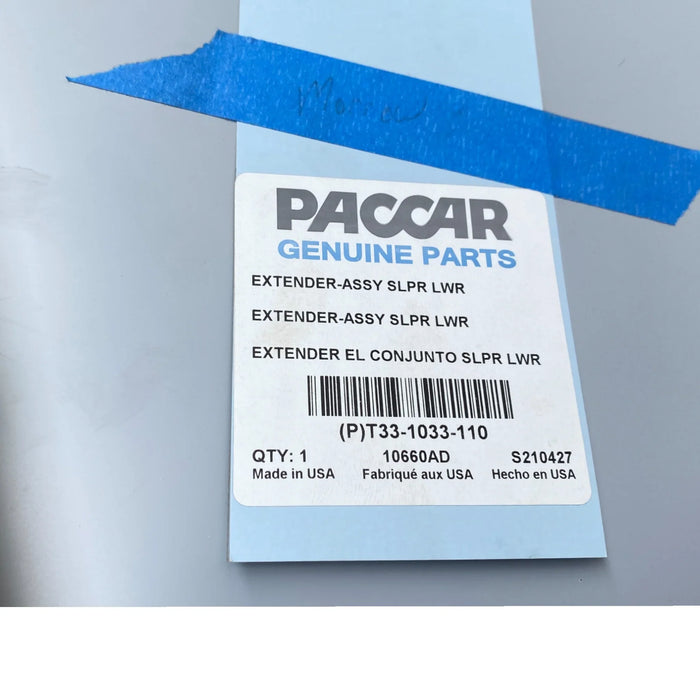 T331017110 Genuine Kenworth Cab Extender Lower Rh Painted White