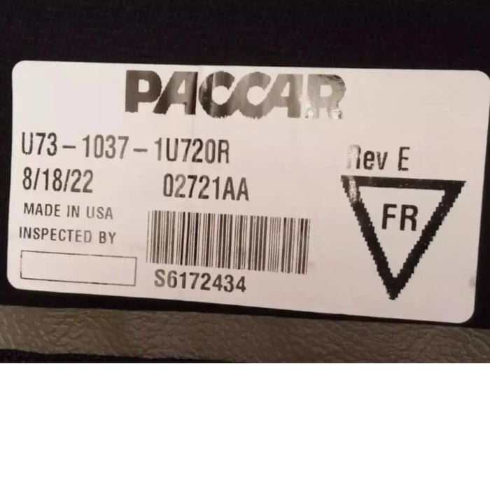 U7310371U720R Genuine Paccar Right Side Cab Curtain Mocha