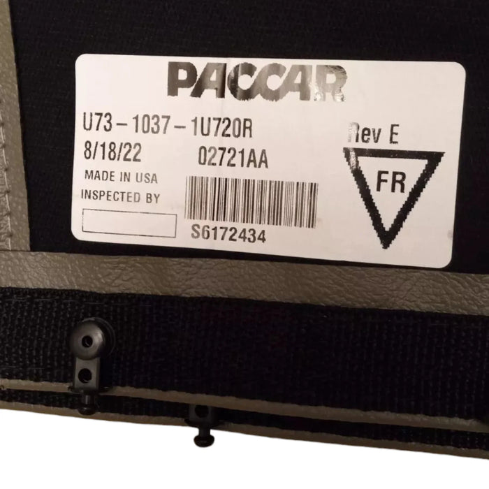 U7310371U720R Genuine Paccar Right Side Cab Curtain Mocha