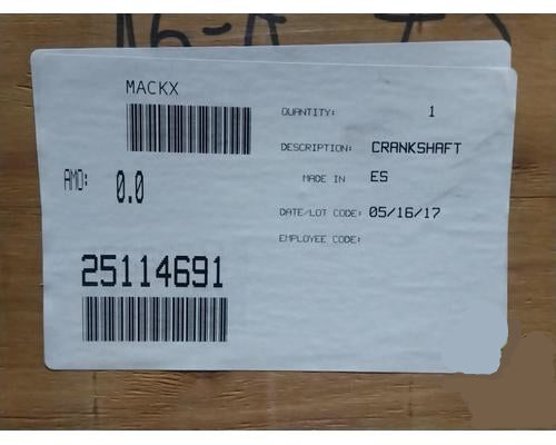 25114691 Genuine Mack Crankshaft