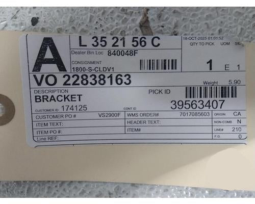 22838163 Genuine Mack Bracket