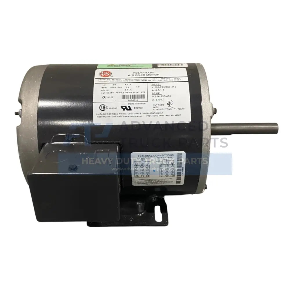 B67-0010 US Motors Electric Motor 208-230/460V 3/4HP