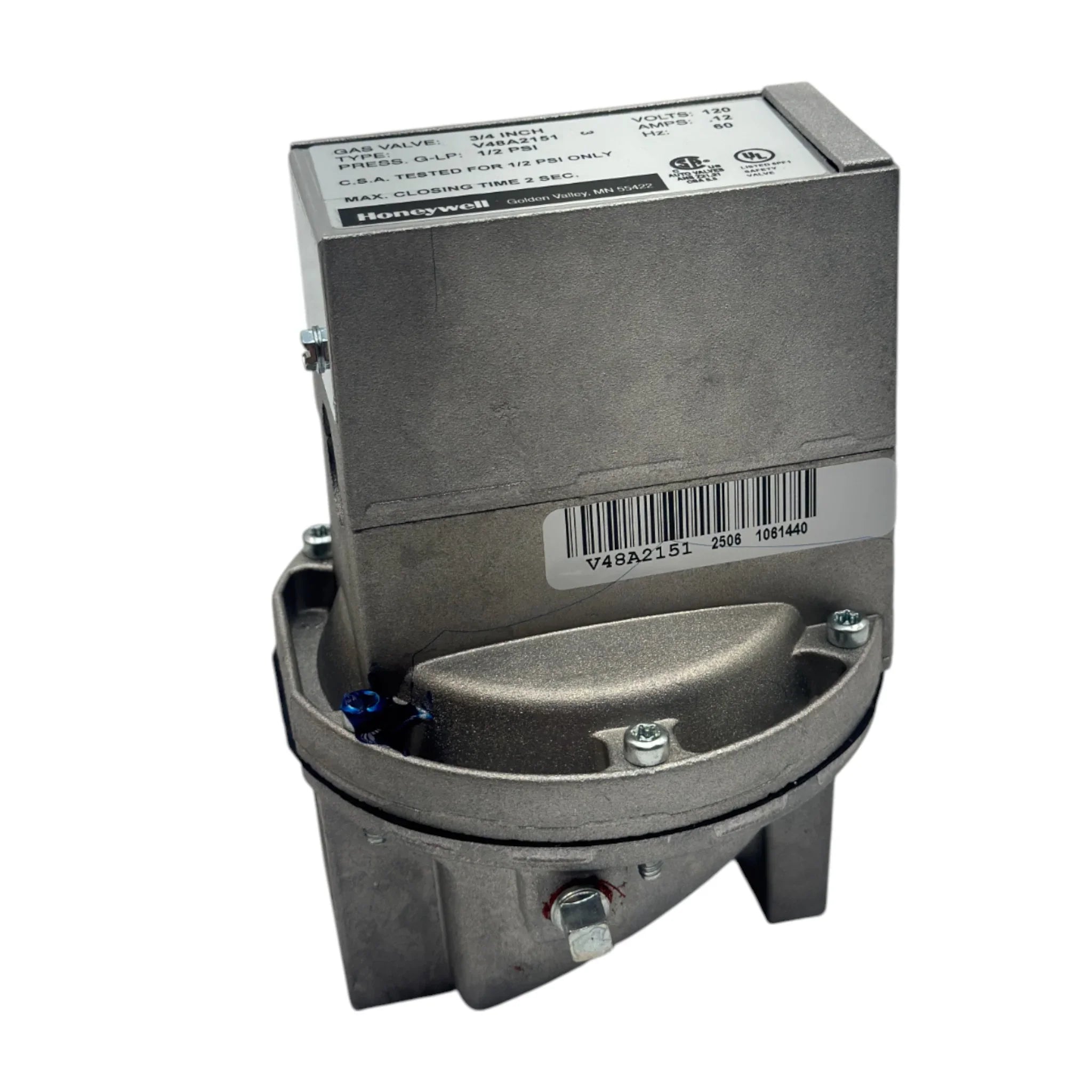 V48A2151 Genuine Honeywell Gas Valve 120V