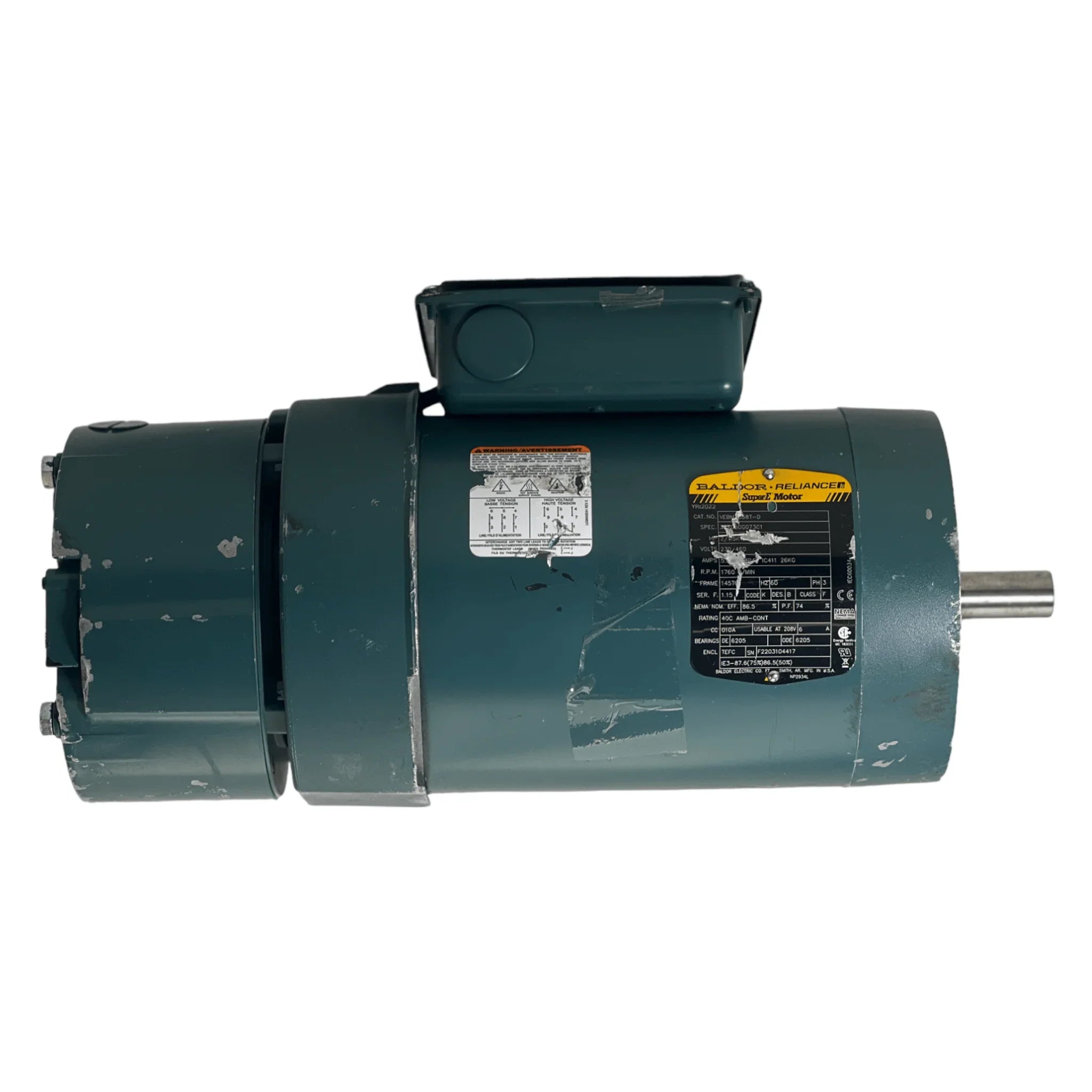 Vbm3558T-D Genuine Baldor D-Series Brake Motor