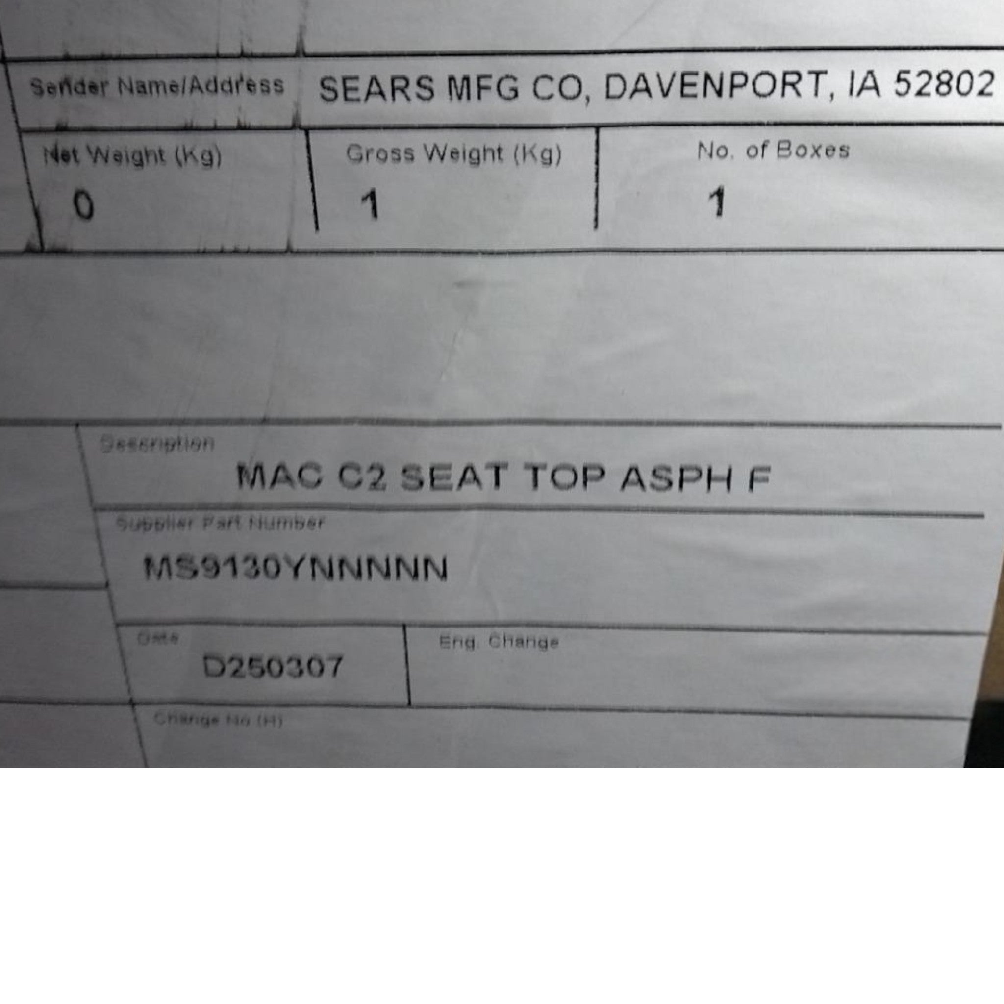 82317986 Genuine Mack Seat
