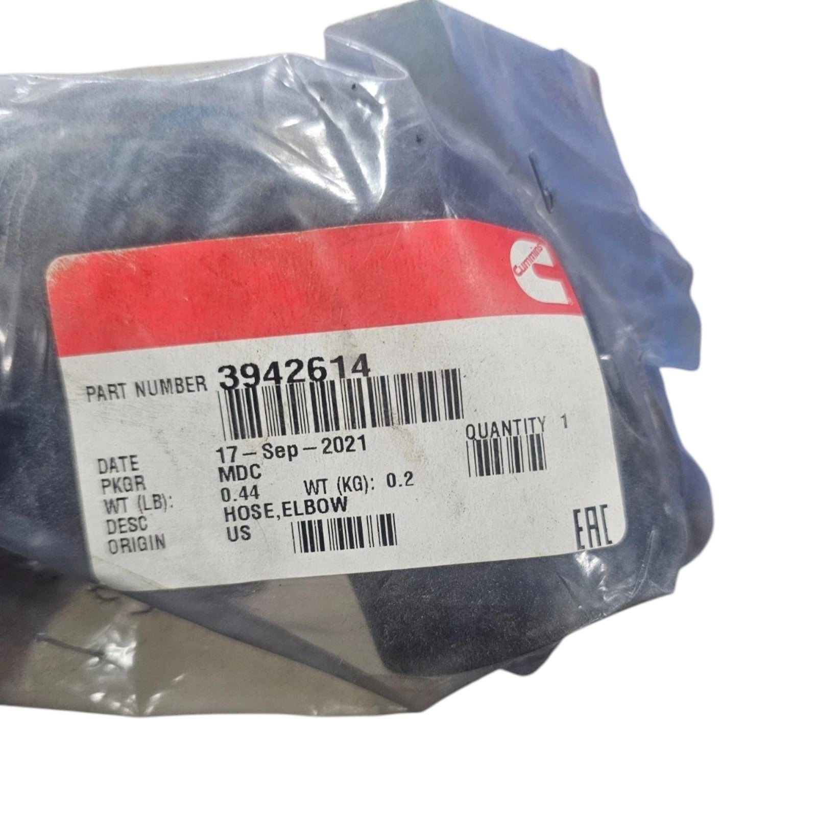 3942614 Genuine Cummins Hose Elbow