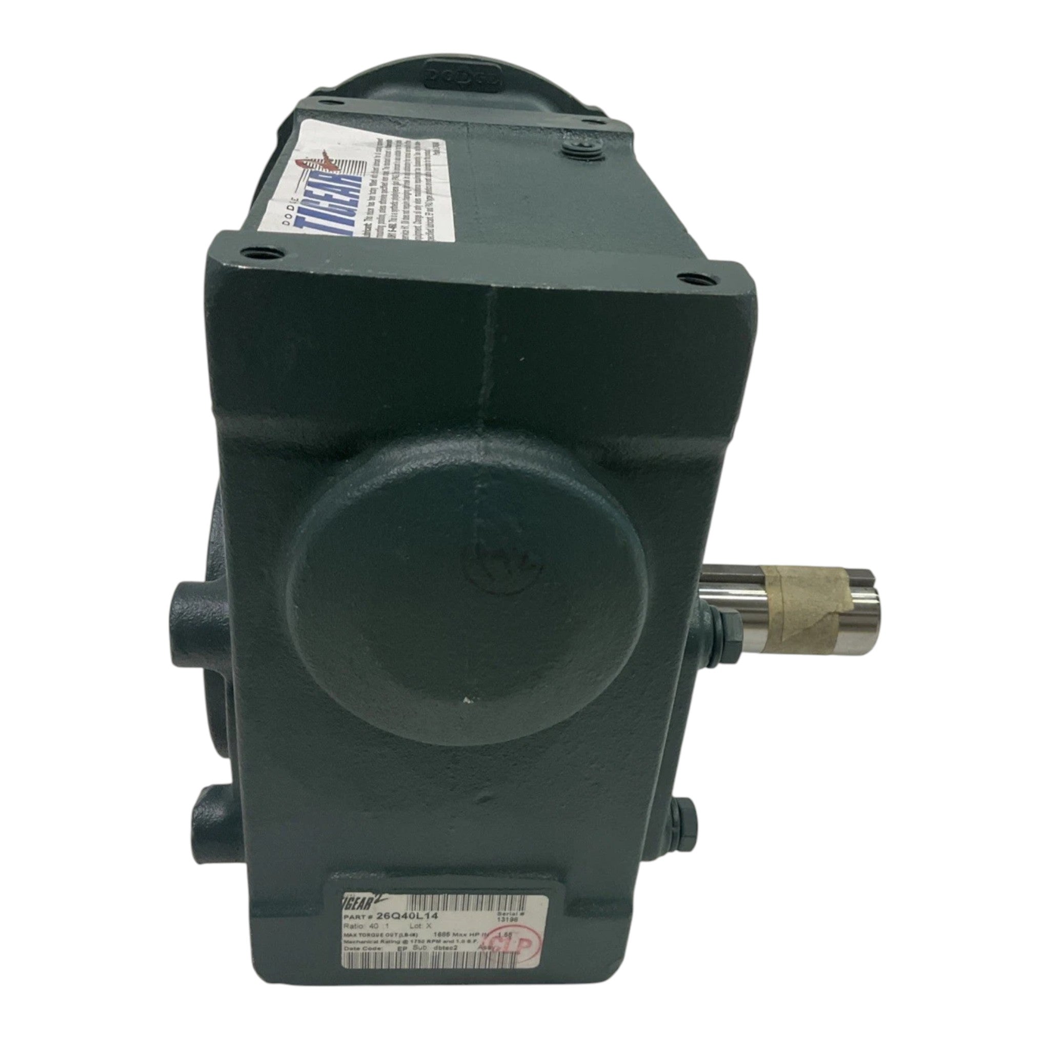 26Q40L14 Genuine Dodge Right Angle Worm Gear Speed Reducer