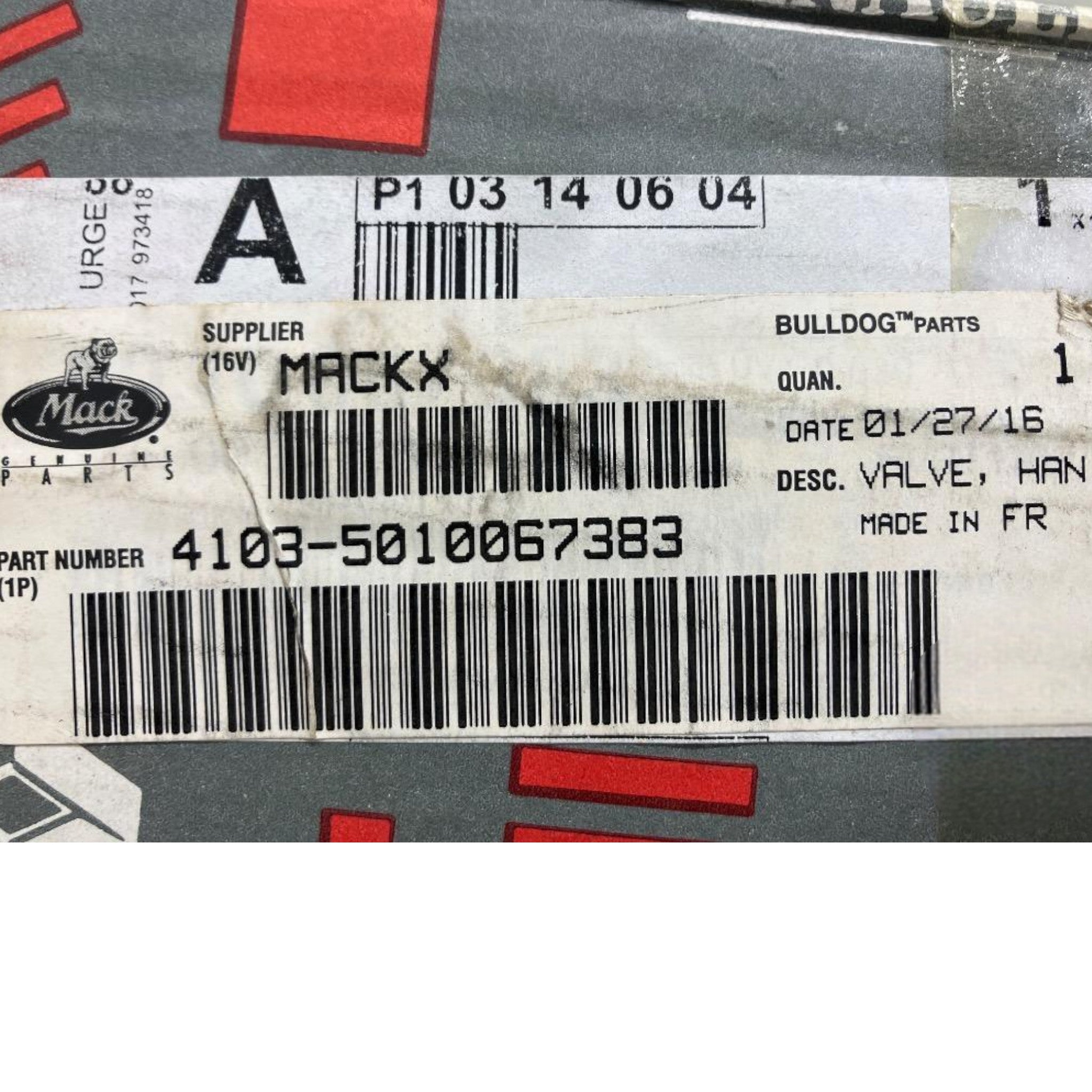 4103-5010067383 Genuine Mack Valve