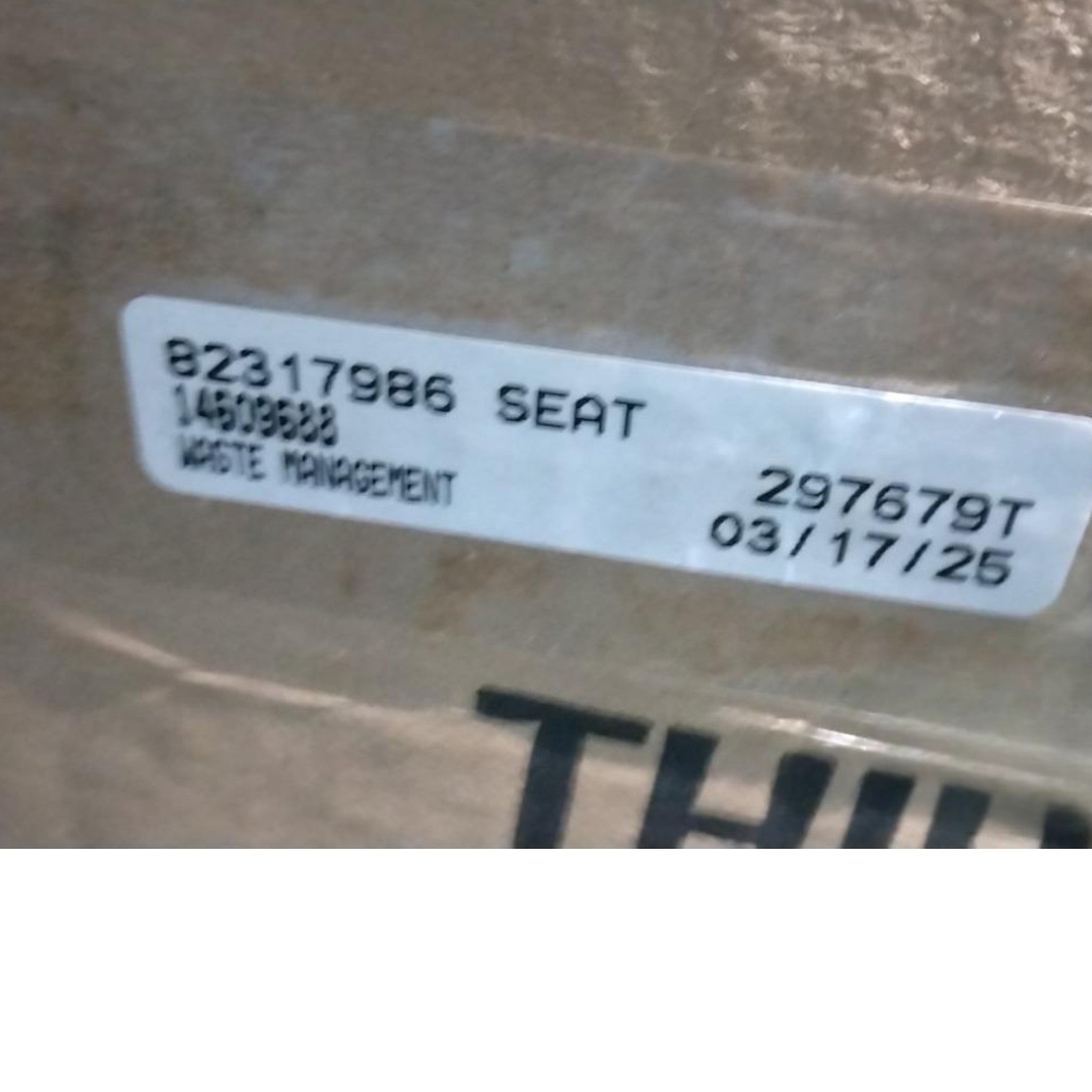 82317986 Genuine Mack Seat