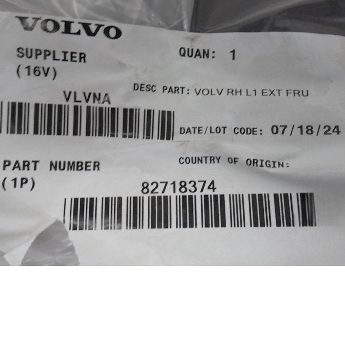 82718374 Genuine Mack Air Deflector