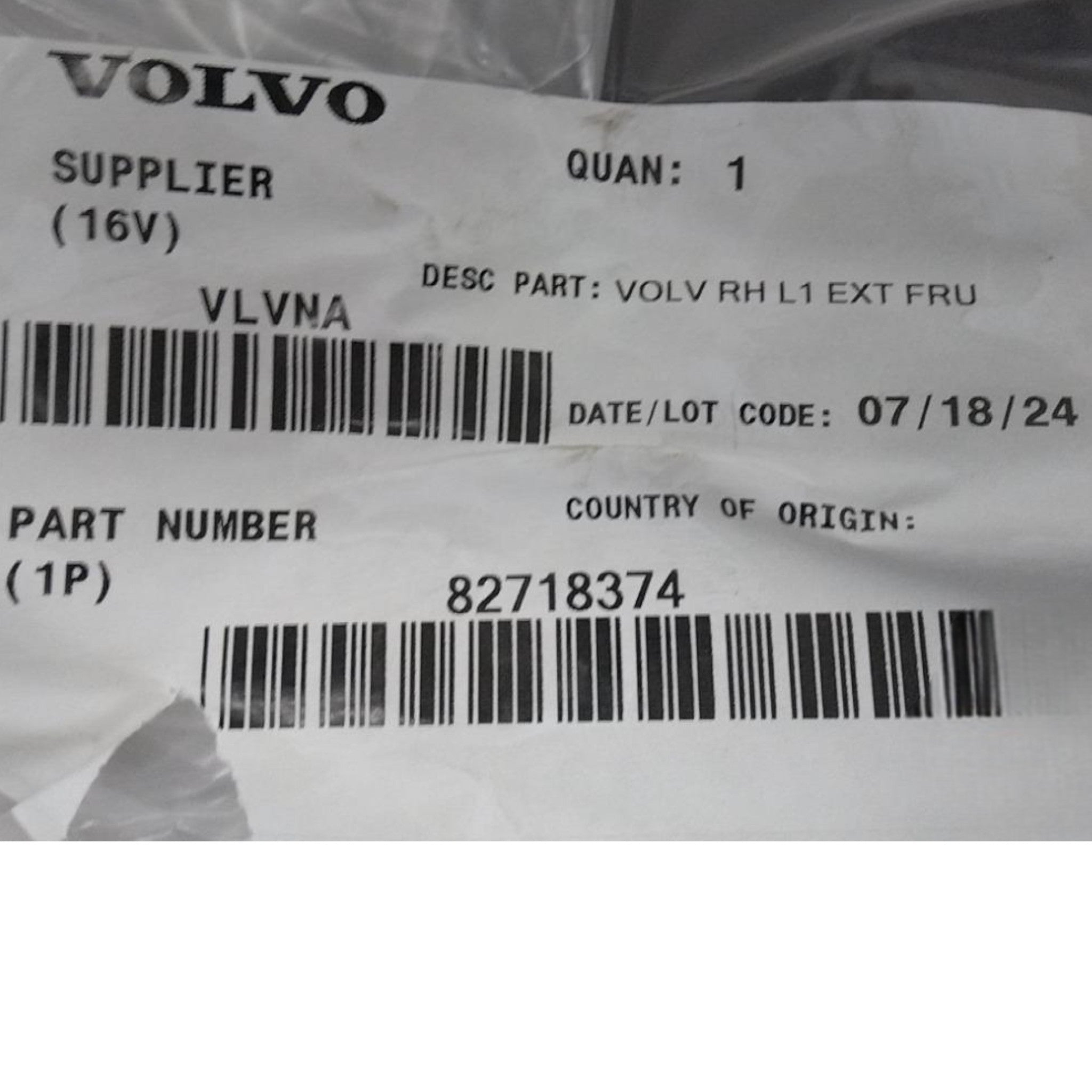 82718374 Genuine Mack Air Deflector