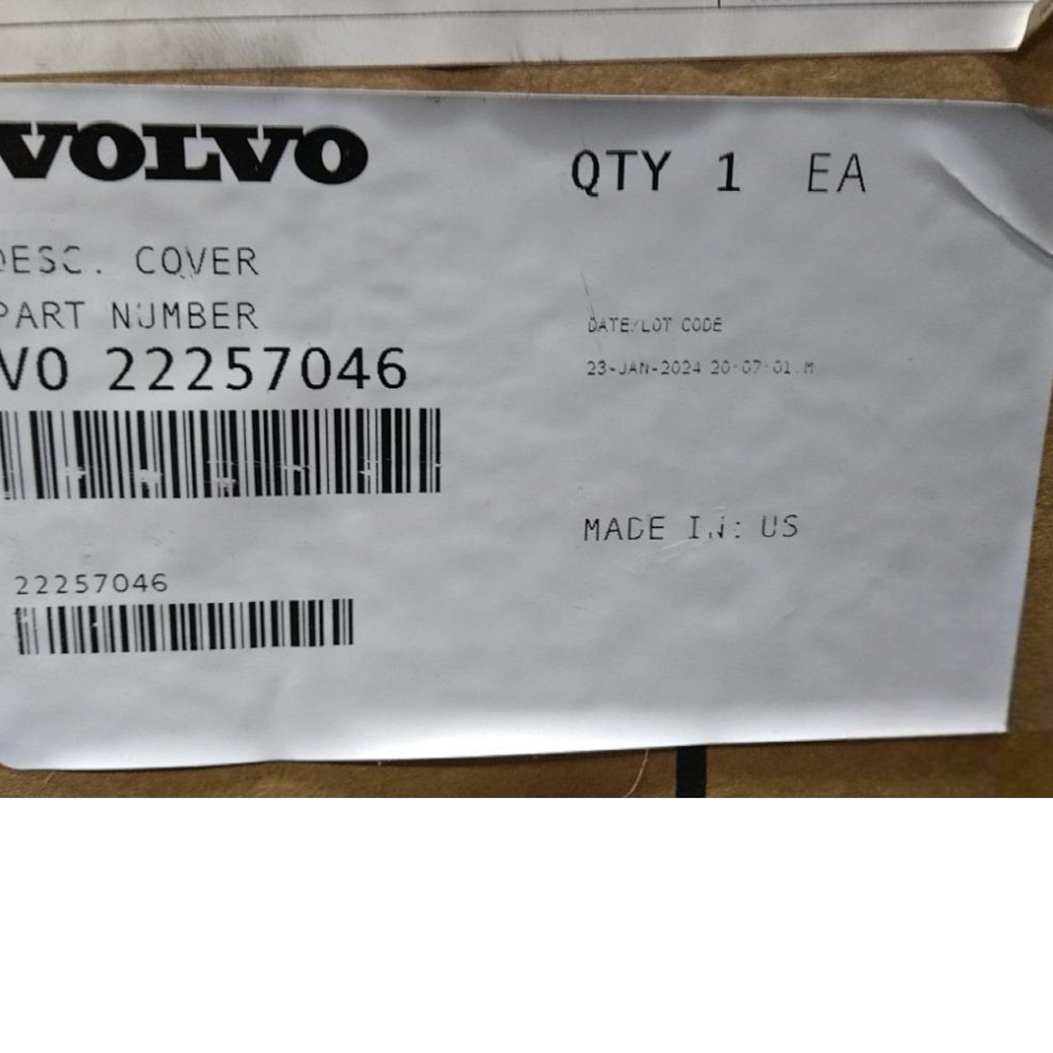 22257046 Genuine Mack Cover