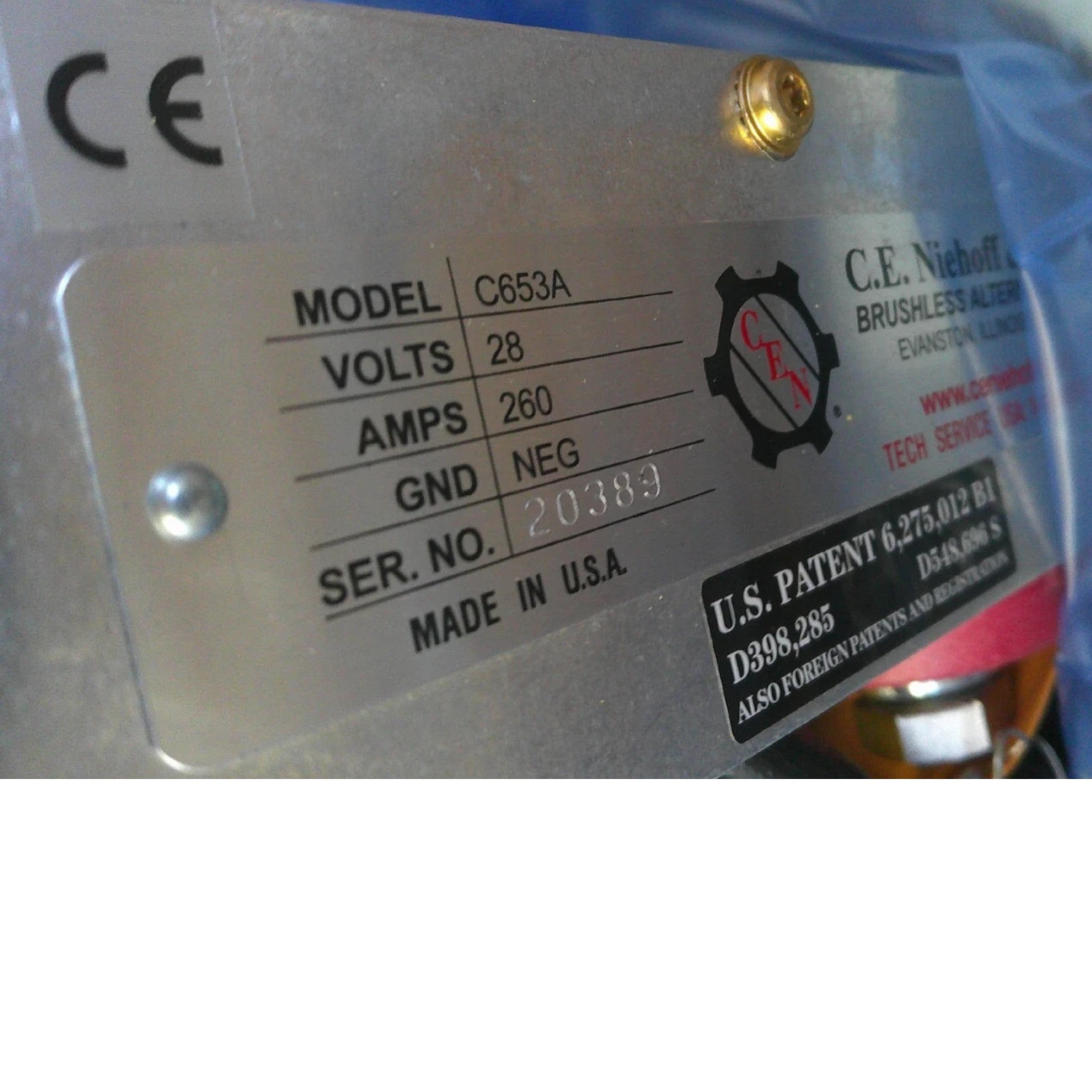 XA3319 Genuine Komatsu Alternator