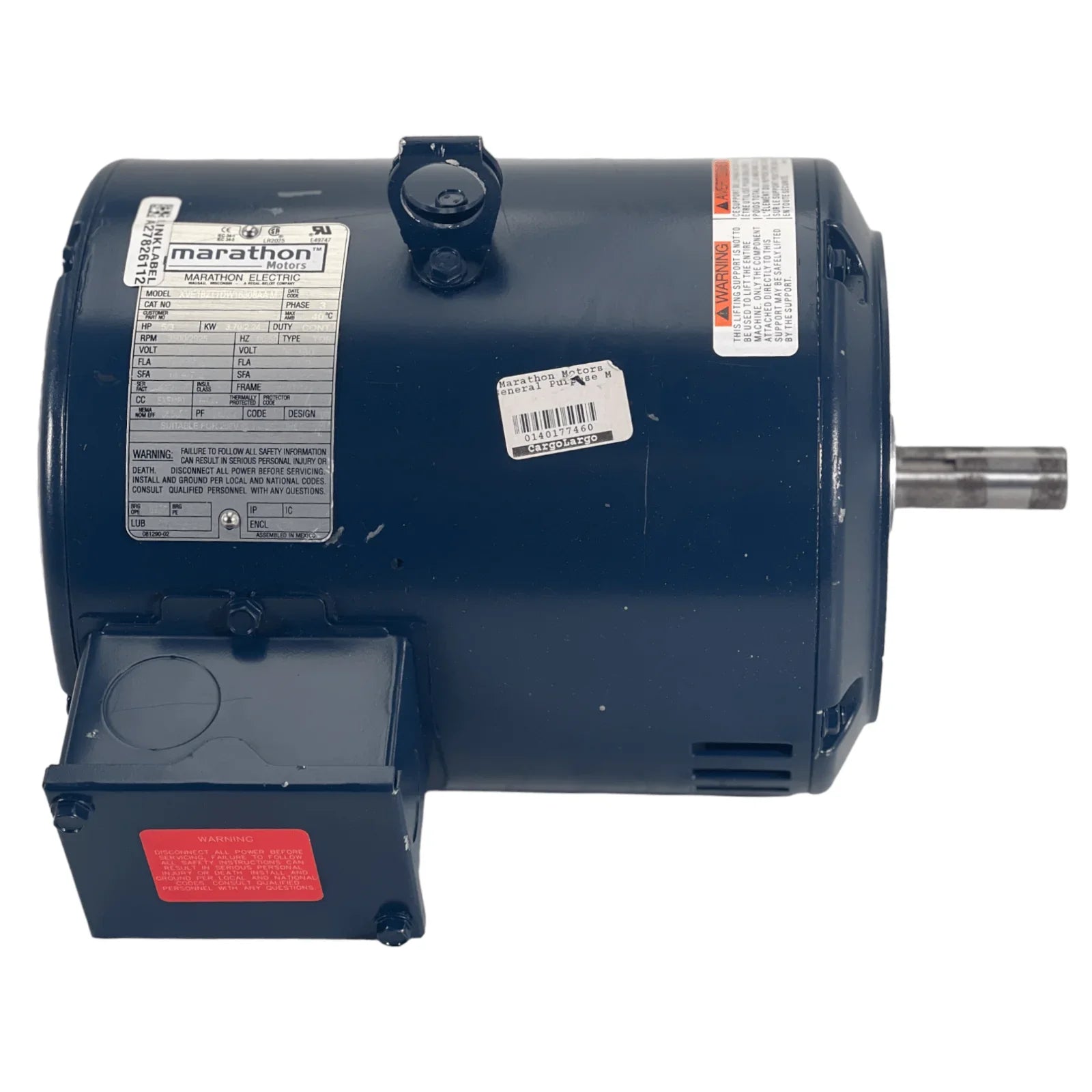XVE182TTDW16308AAM Genuine Marathon Electric Motor 230/460V 3Phase