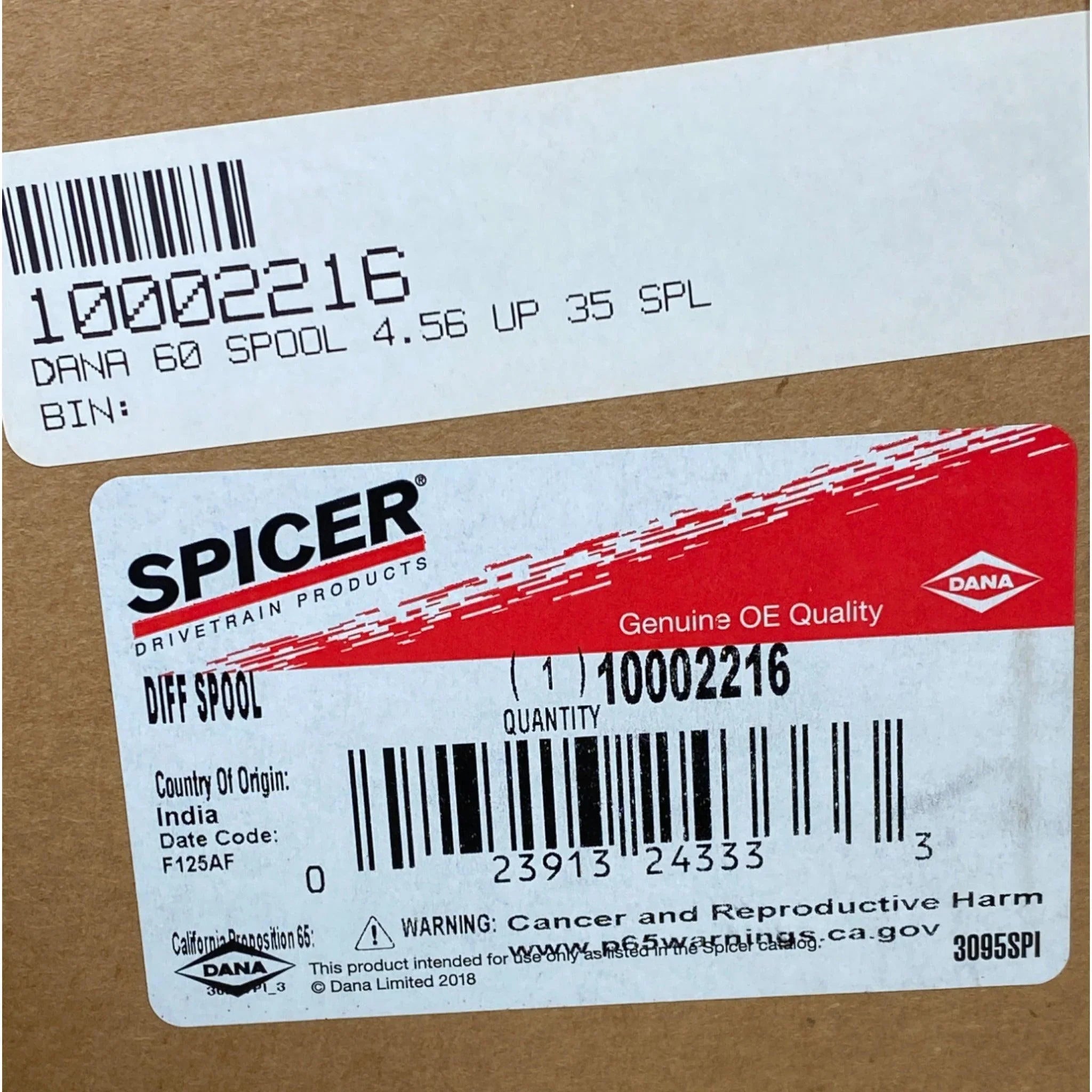 YPFSD60435 Genuine Dana Spicer Differential Spool