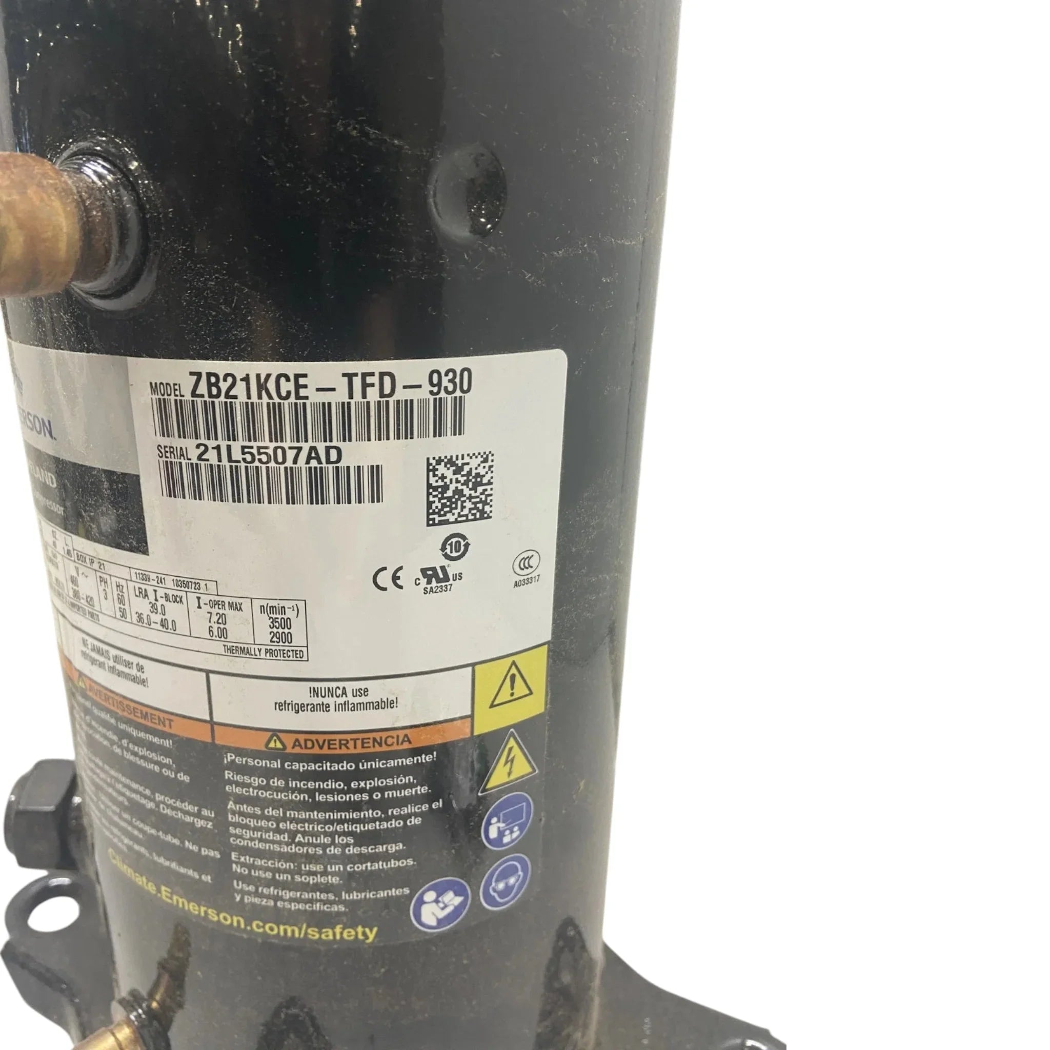 ZB21KCE-TFD-930 Genuine Copeland Scroll Compressor