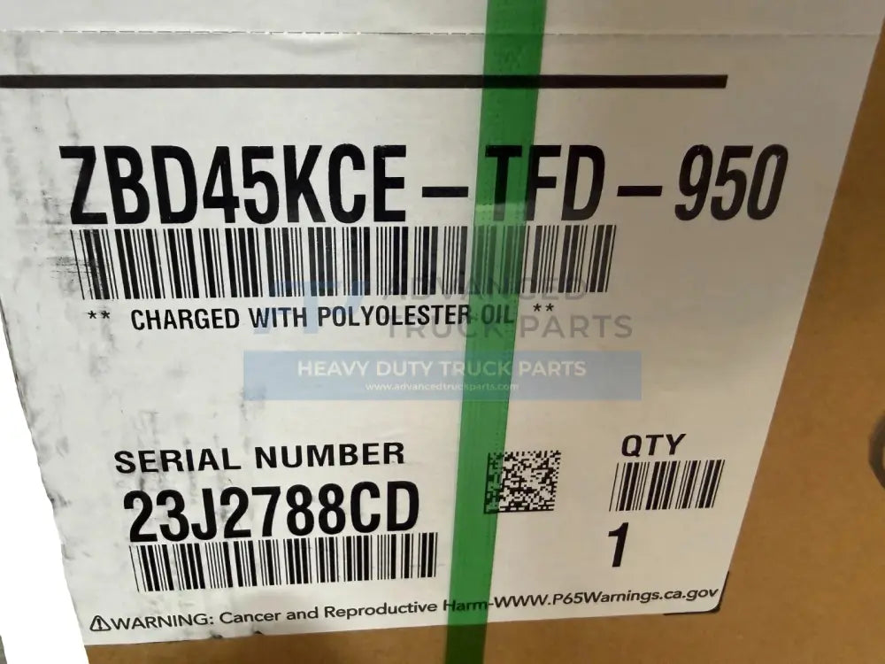 ZBD45KCETFD950 Genuine Copeland Scroll Compressor - REFRIGERATION COMPRESSOR