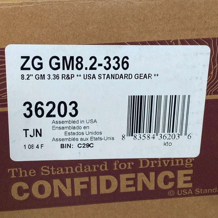 ZGGM8.2-336 Yukon Gear Standard Ring And Pinion Gear