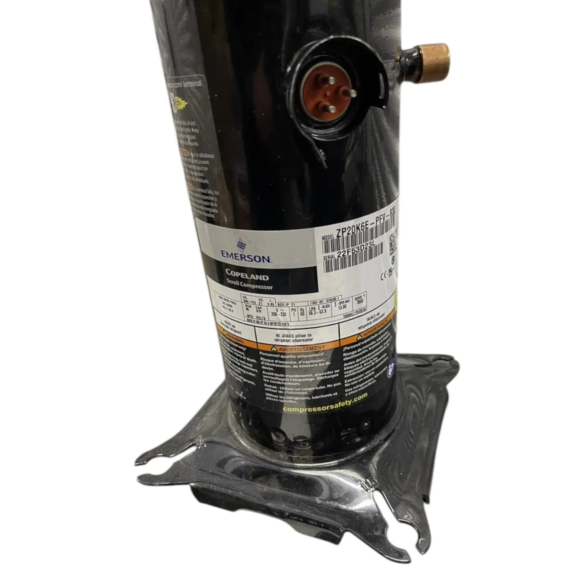 ZP20K6EPFV830 Genuine Copeland Scroll Compressor