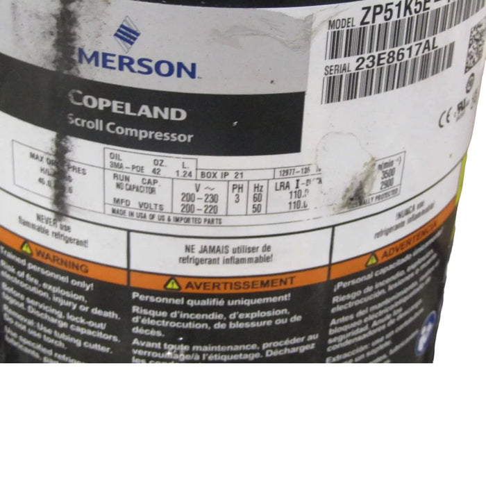 0800P-0974 Copeland Scroll Compressor