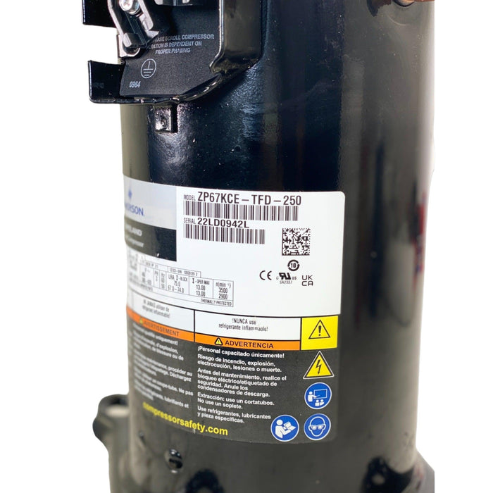 ZP67KCE-TFD-250 Copeland Scroll Compressor 380-420V 50Hz - ADVANCED TRUCK PARTS