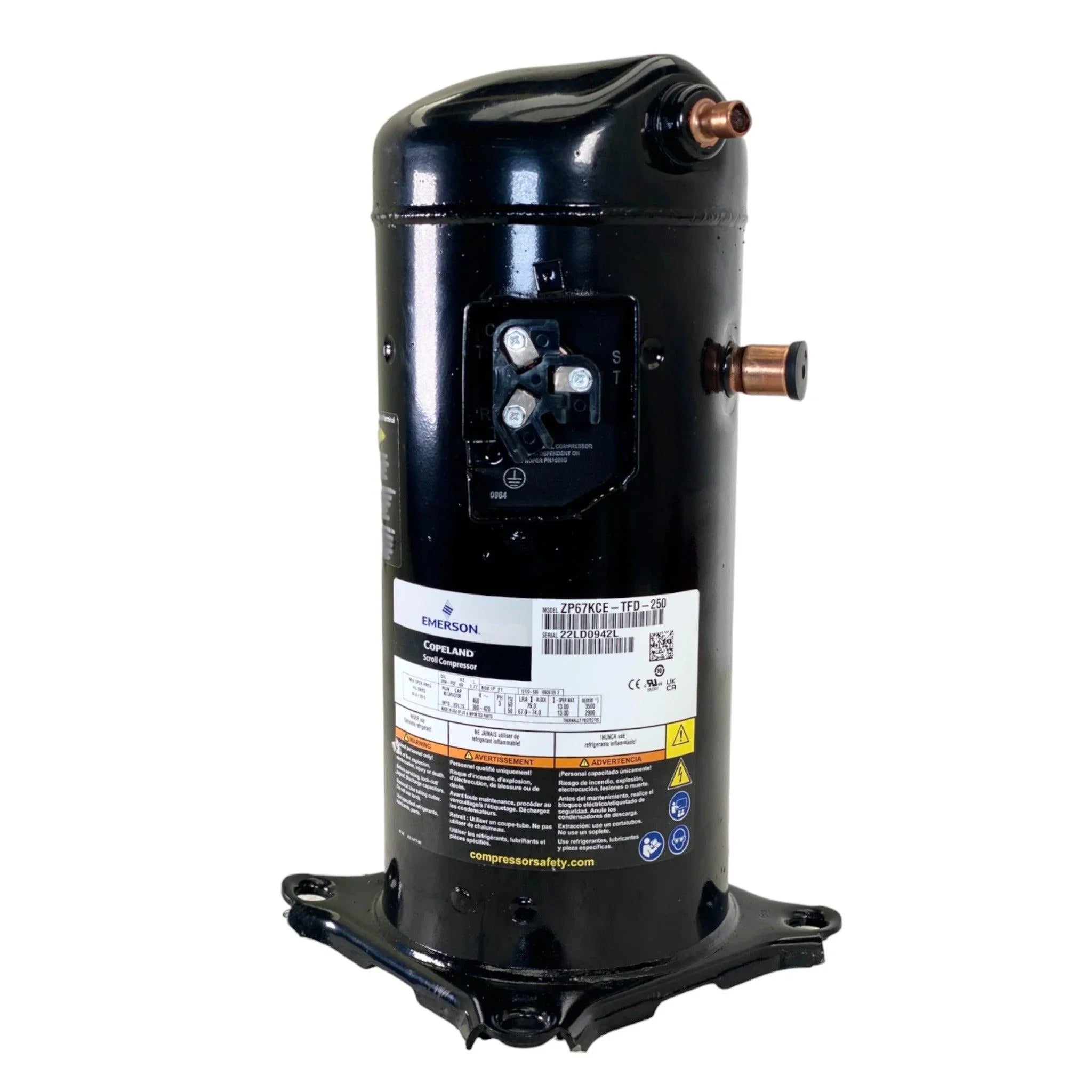 ZP67KCE-TFD-250 Genuine Copeland Scroll Compressor 380-420V 50Hz
