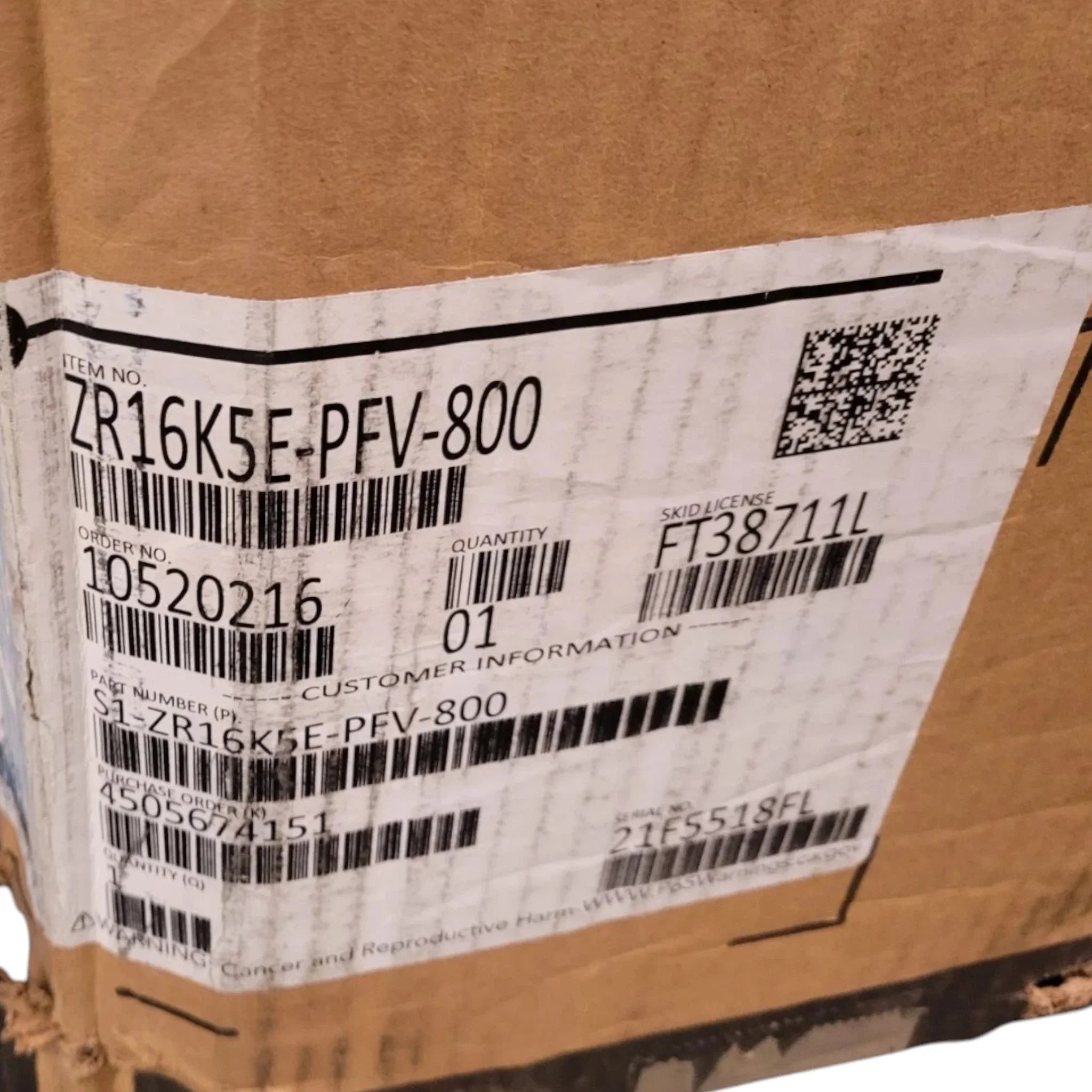 ZR16K5EPFV800 Genuine Copeland Scroll Compressor